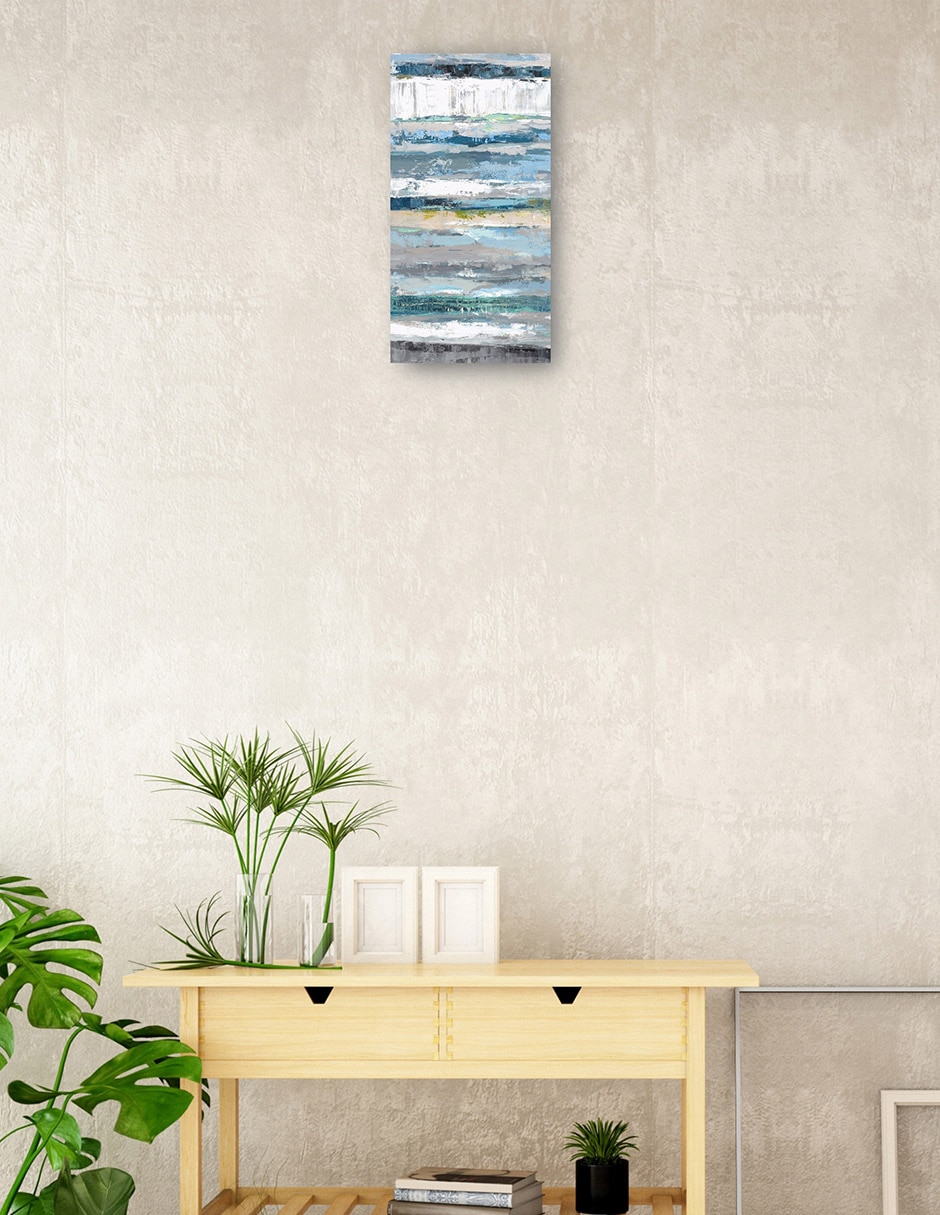 Cuadro decorativo Azul Estratos - Impresión En Lienzo técnica mixta Playas 2