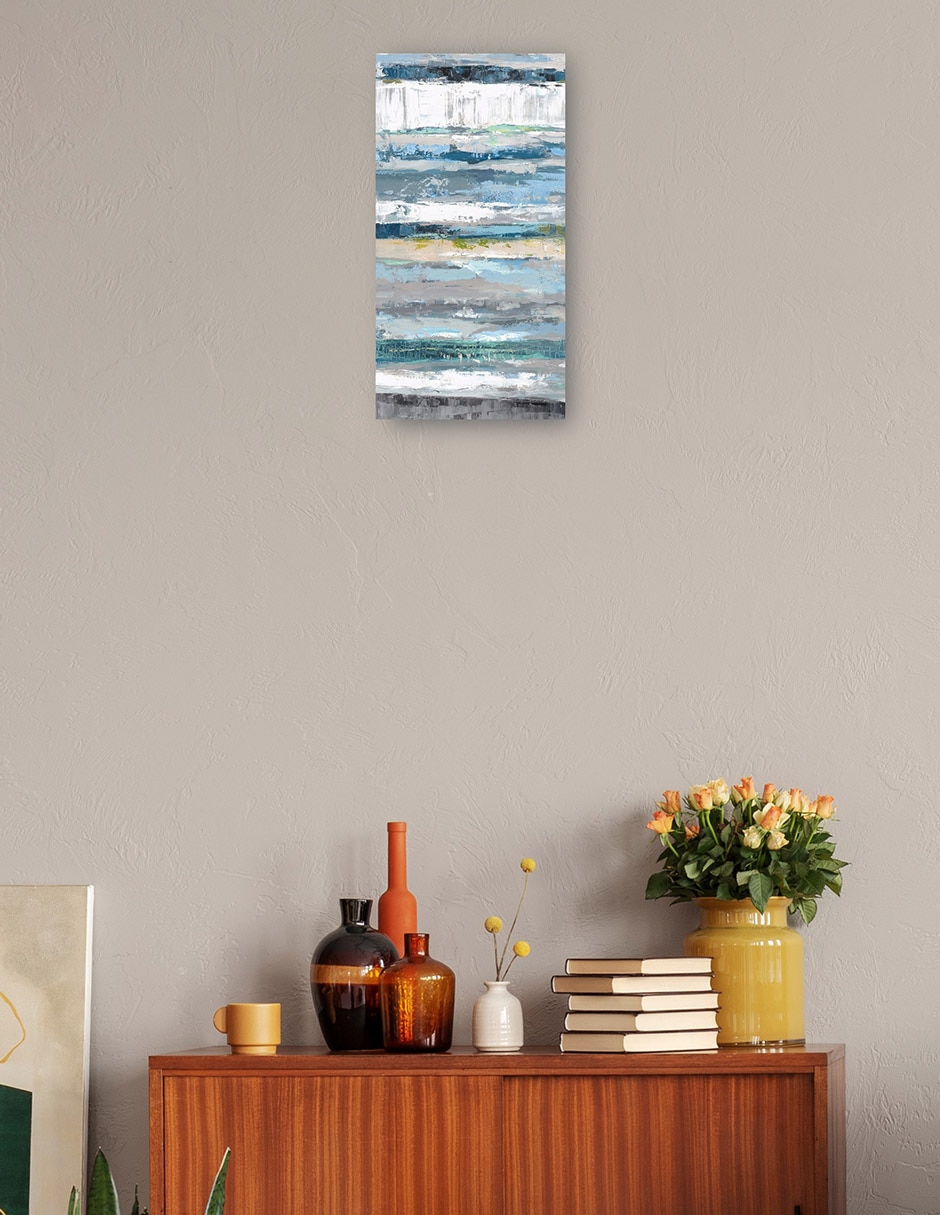 Cuadro decorativo Azul Estratos - Impresión En Lienzo técnica mixta Playas 3