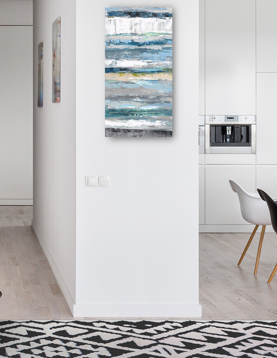 Cuadro decorativo Azul Estratos - Impresión En Lienzo técnica mixta Playas 4