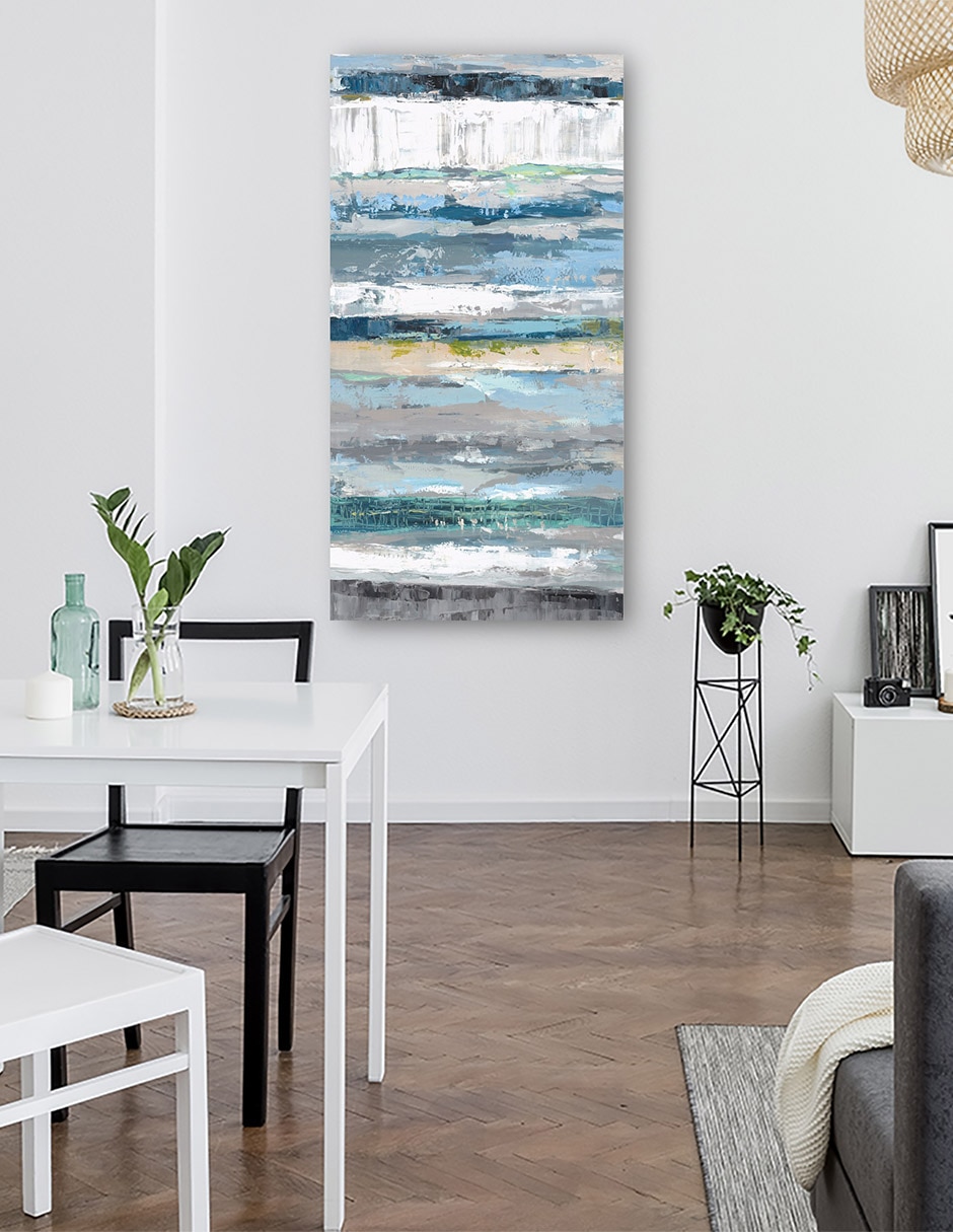 Cuadro decorativo Azul Estratos - Impresión En Lienzo técnica mixta Playas 6