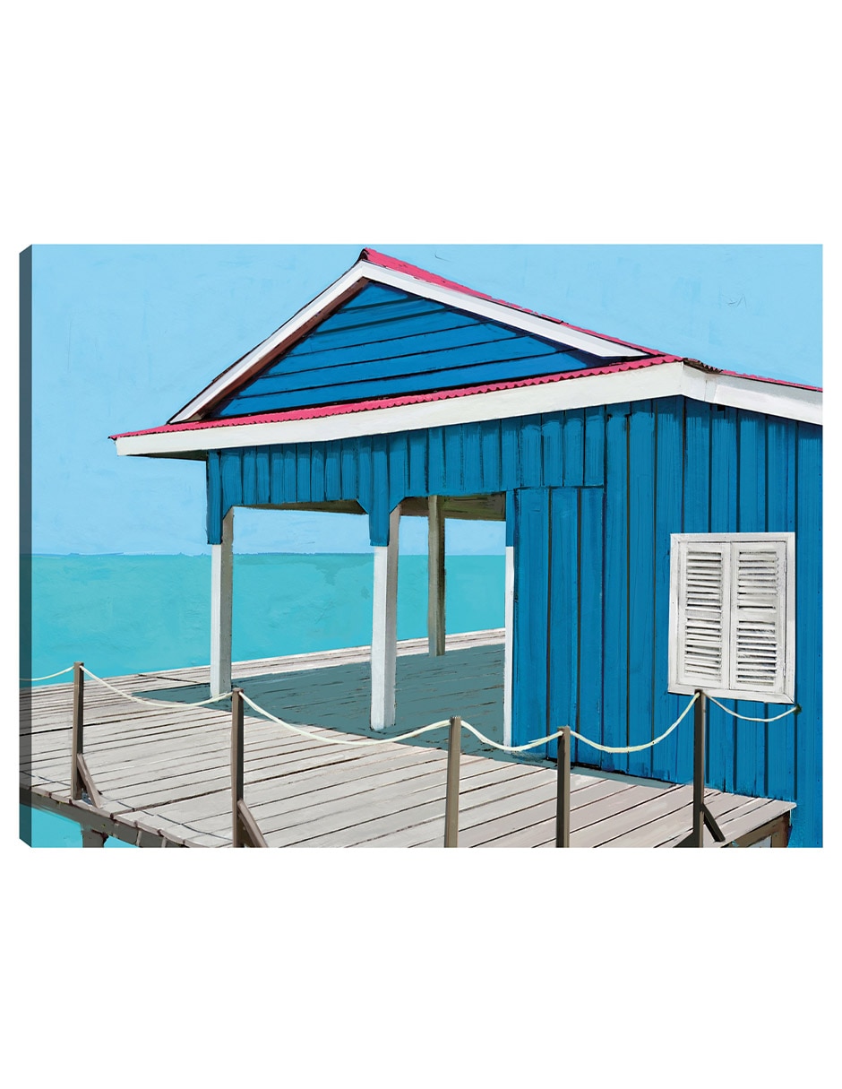 Cuadro decorativo Blues Playero - Impresión En Lienzo técnica mixta Playas Cuadro decorativo Blues Playero - Impresión En Lienzo técnica mixta Playas