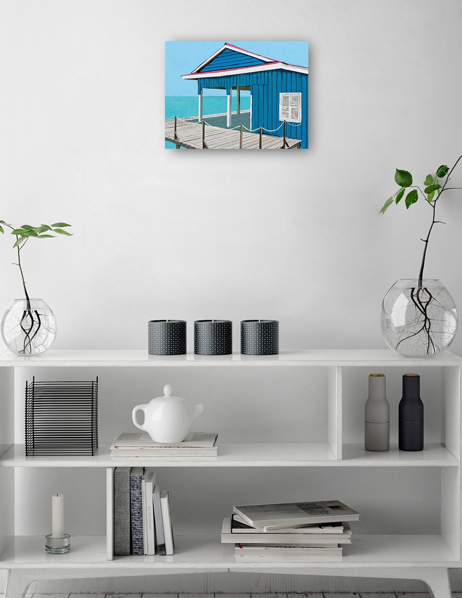 Cuadro decorativo Blues Playero - Impresión En Lienzo técnica mixta Playas 2