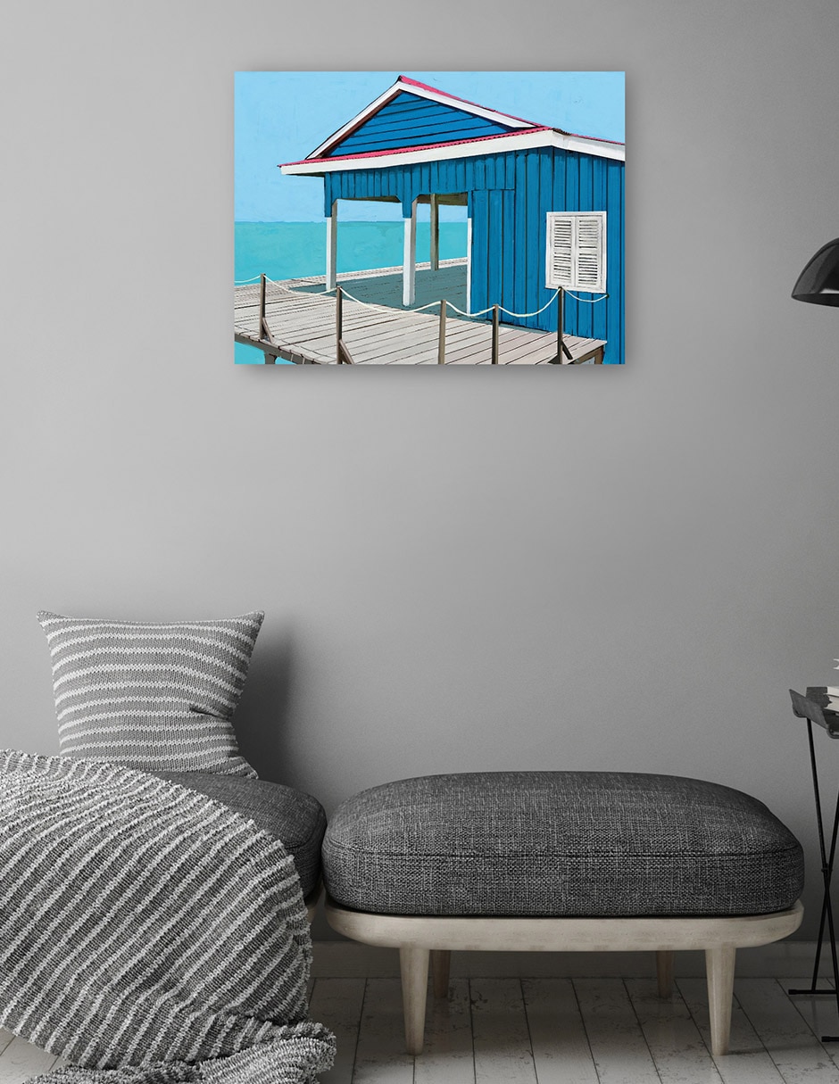 Cuadro decorativo Blues Playero - Impresión En Lienzo técnica mixta Playas 4