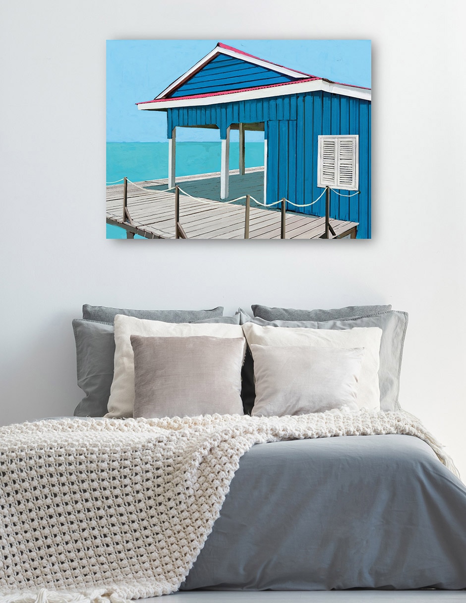 Cuadro decorativo Blues Playero - Impresión En Lienzo técnica mixta Playas 5