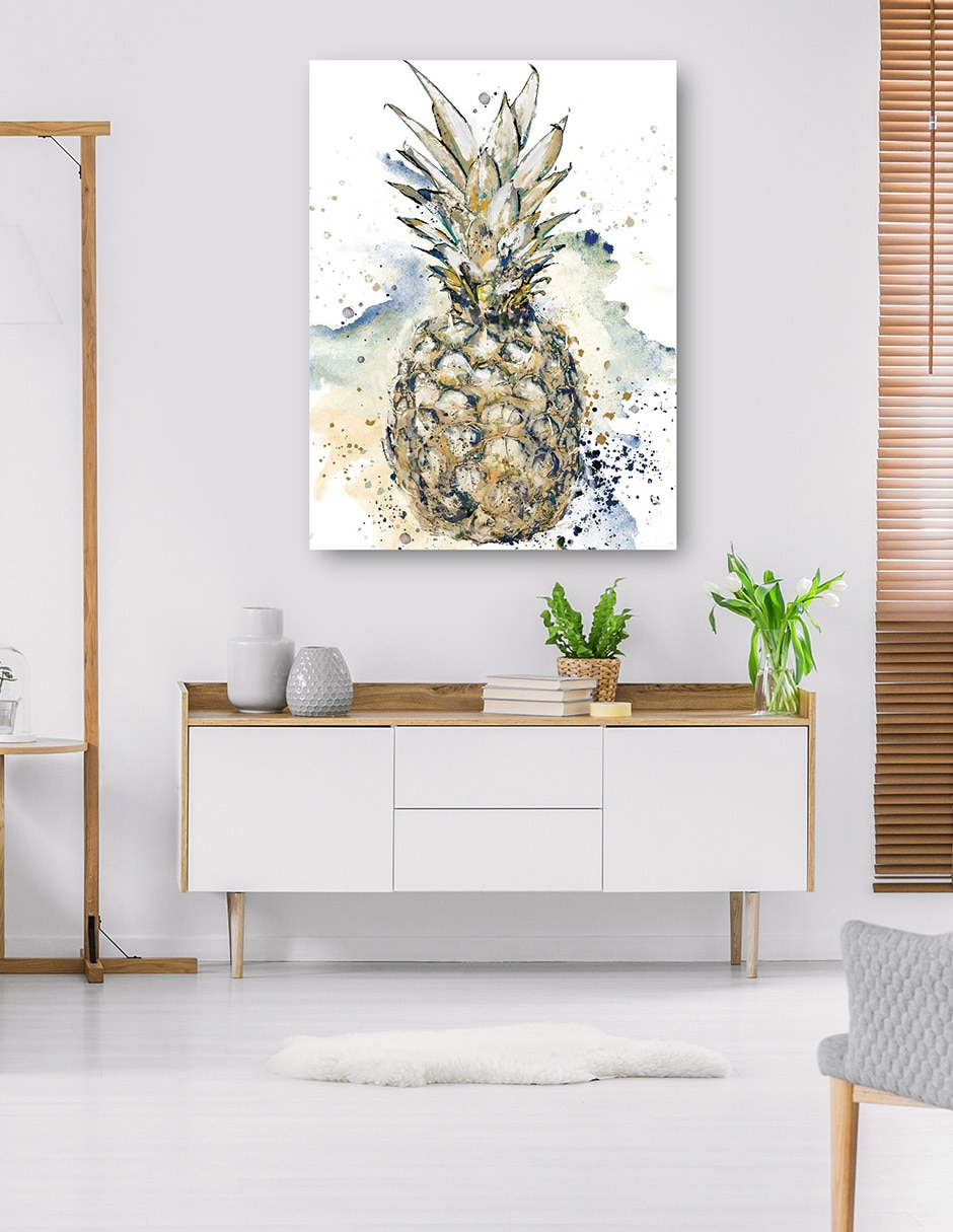 Cuadro decorativo Bienvenidos - Impresión En Lienzo técnica mixta Frutas 4