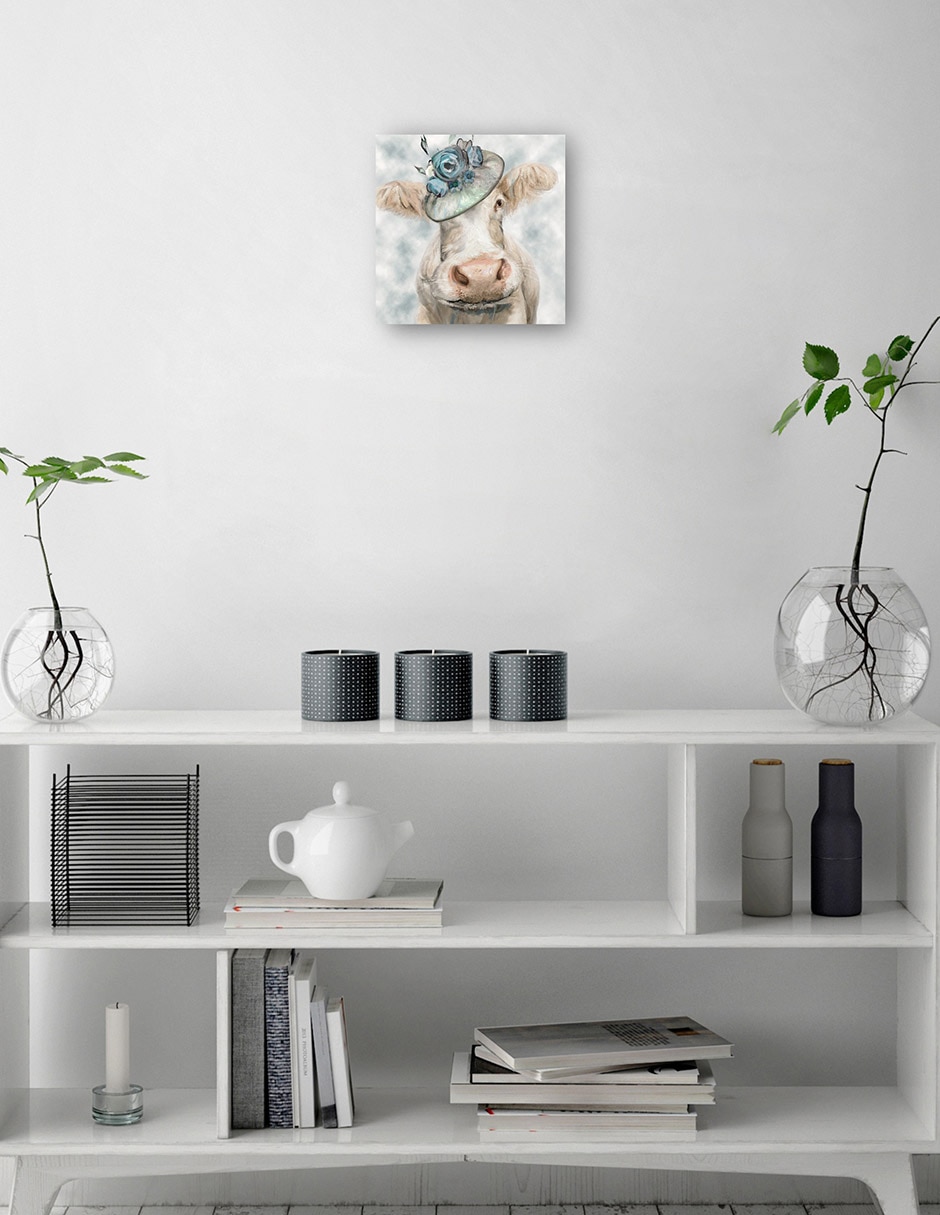 Cuadro decorativo Bella Azul - Impresión En Lienzo técnica mixta Animales Domésticos 2