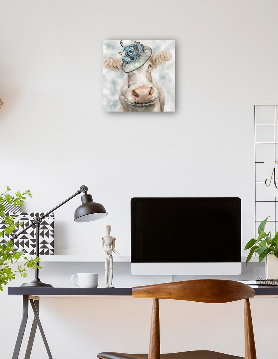Cuadro decorativo Bella Azul - Impresión En Lienzo técnica mixta Animales Domésticos 3