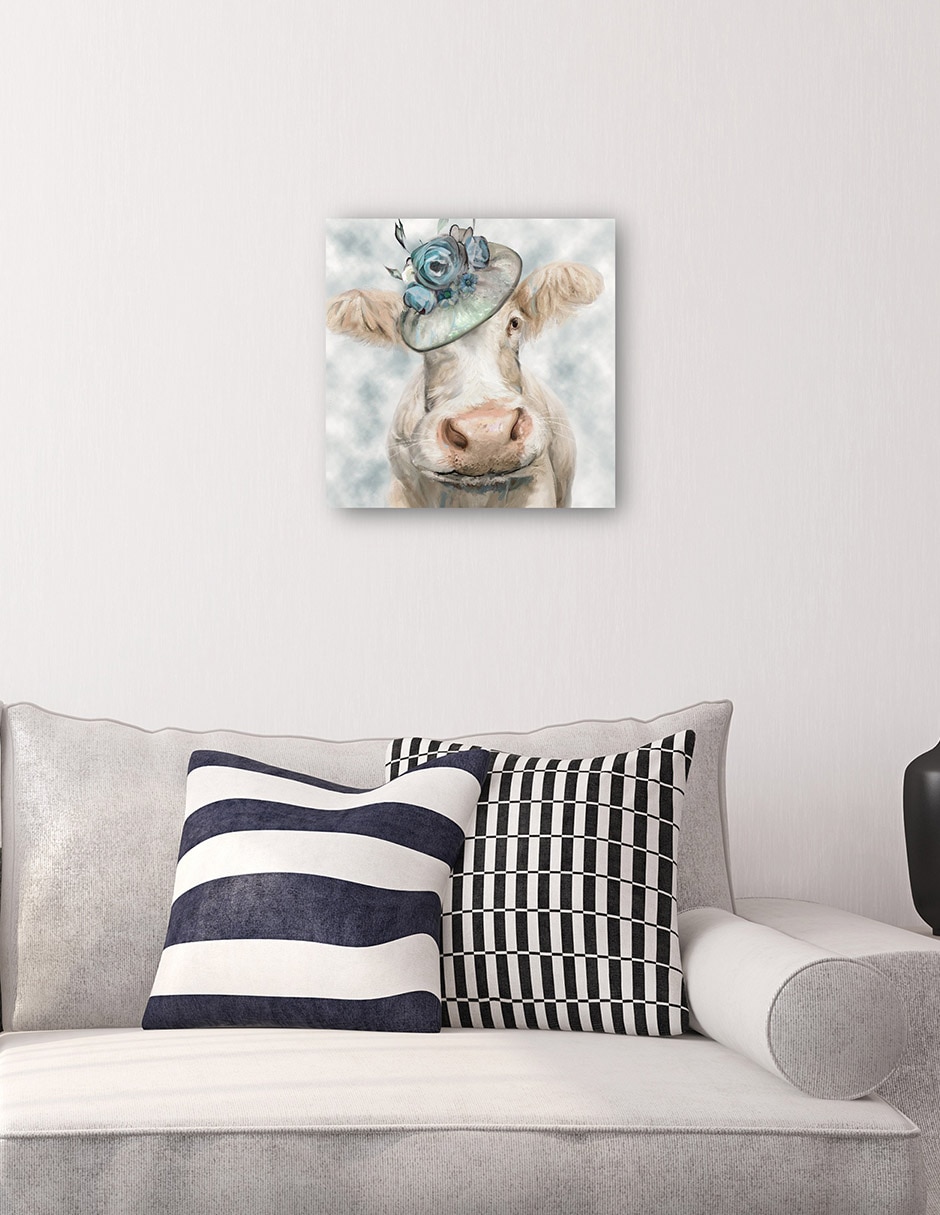 Cuadro decorativo Bella Azul - Impresión En Lienzo técnica mixta Animales Domésticos 4