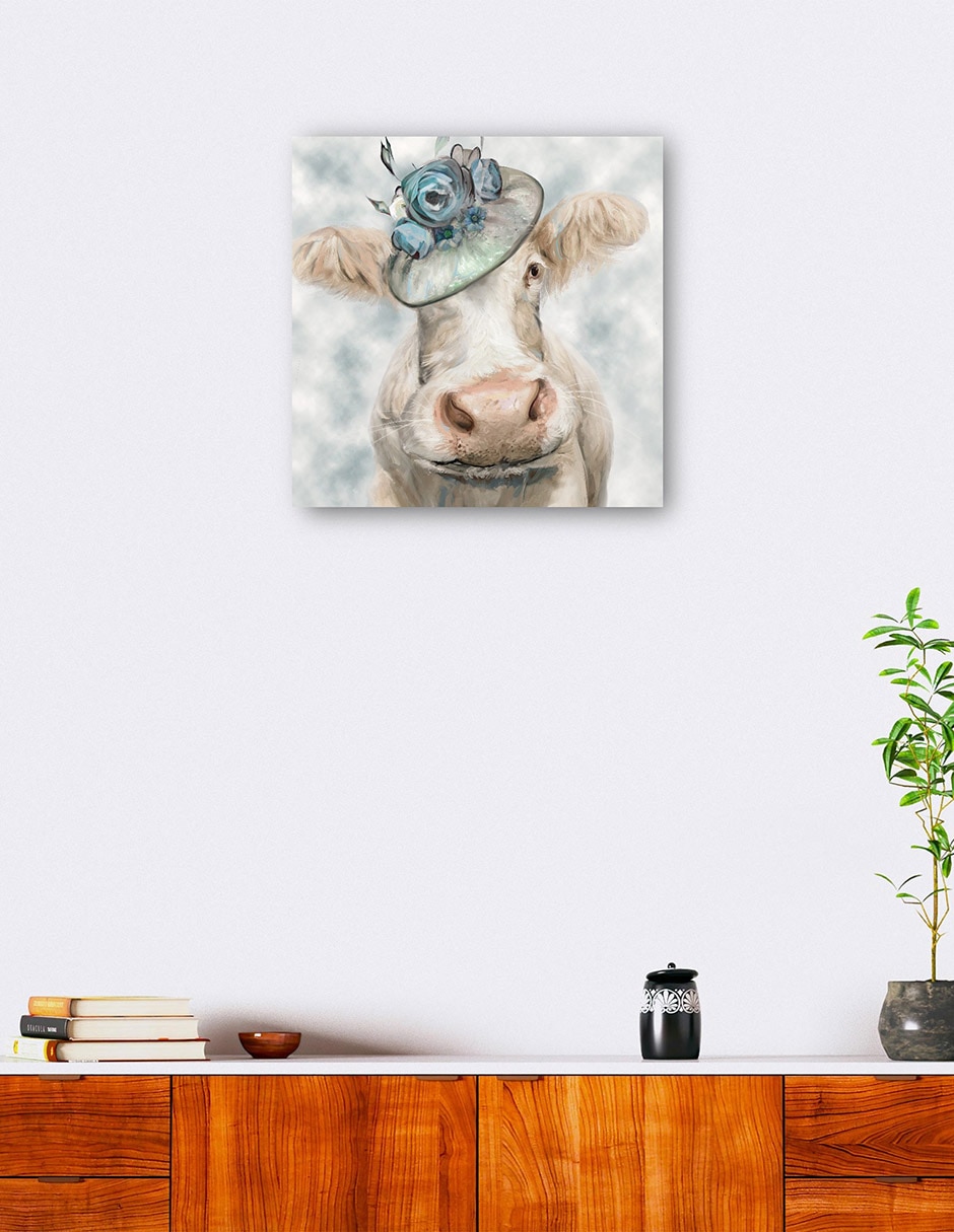Cuadro decorativo Bella Azul - Impresión En Lienzo técnica mixta Animales Domésticos 6