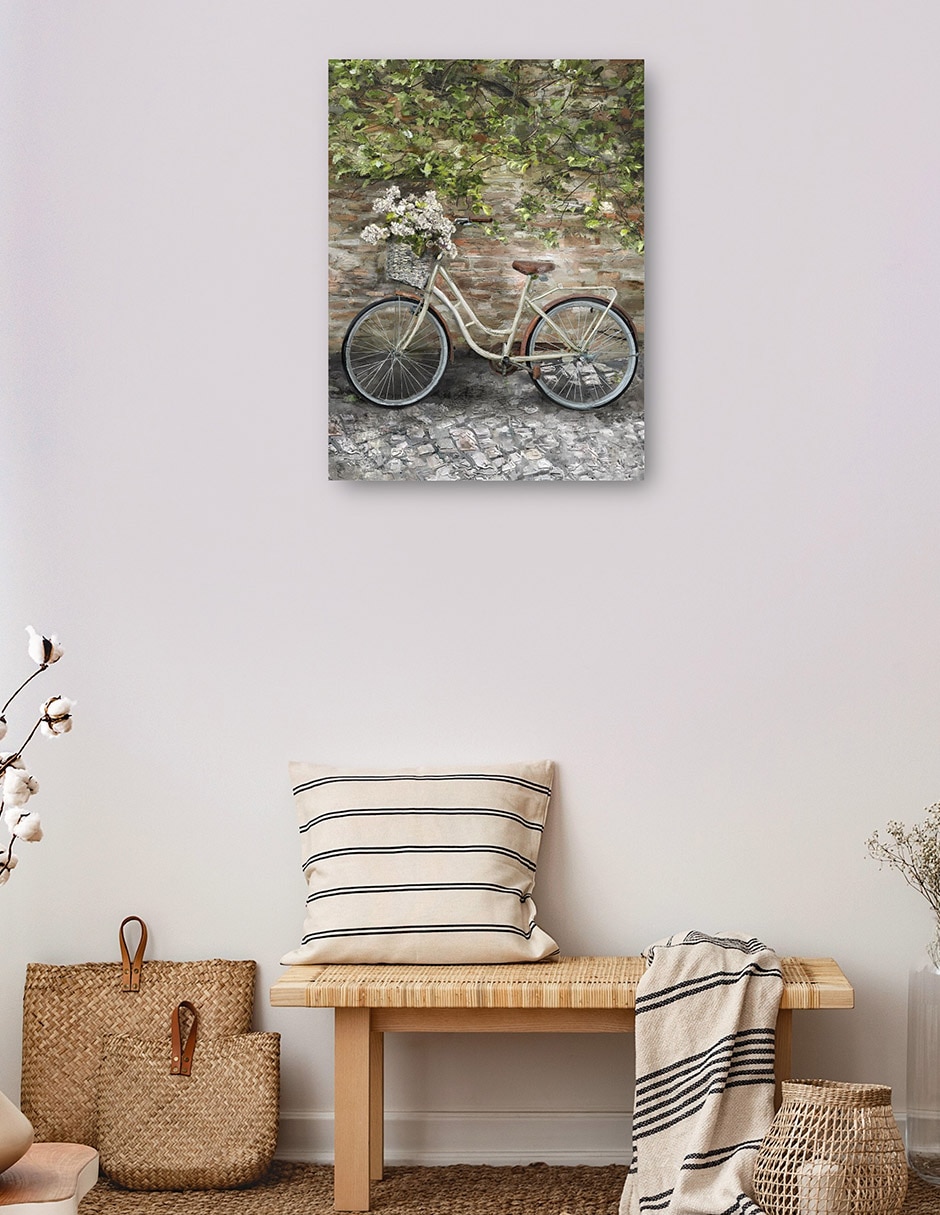 Cuadro decorativo Bicicleta Ii - Impresión En Lienzo técnica mixta Primavera 3