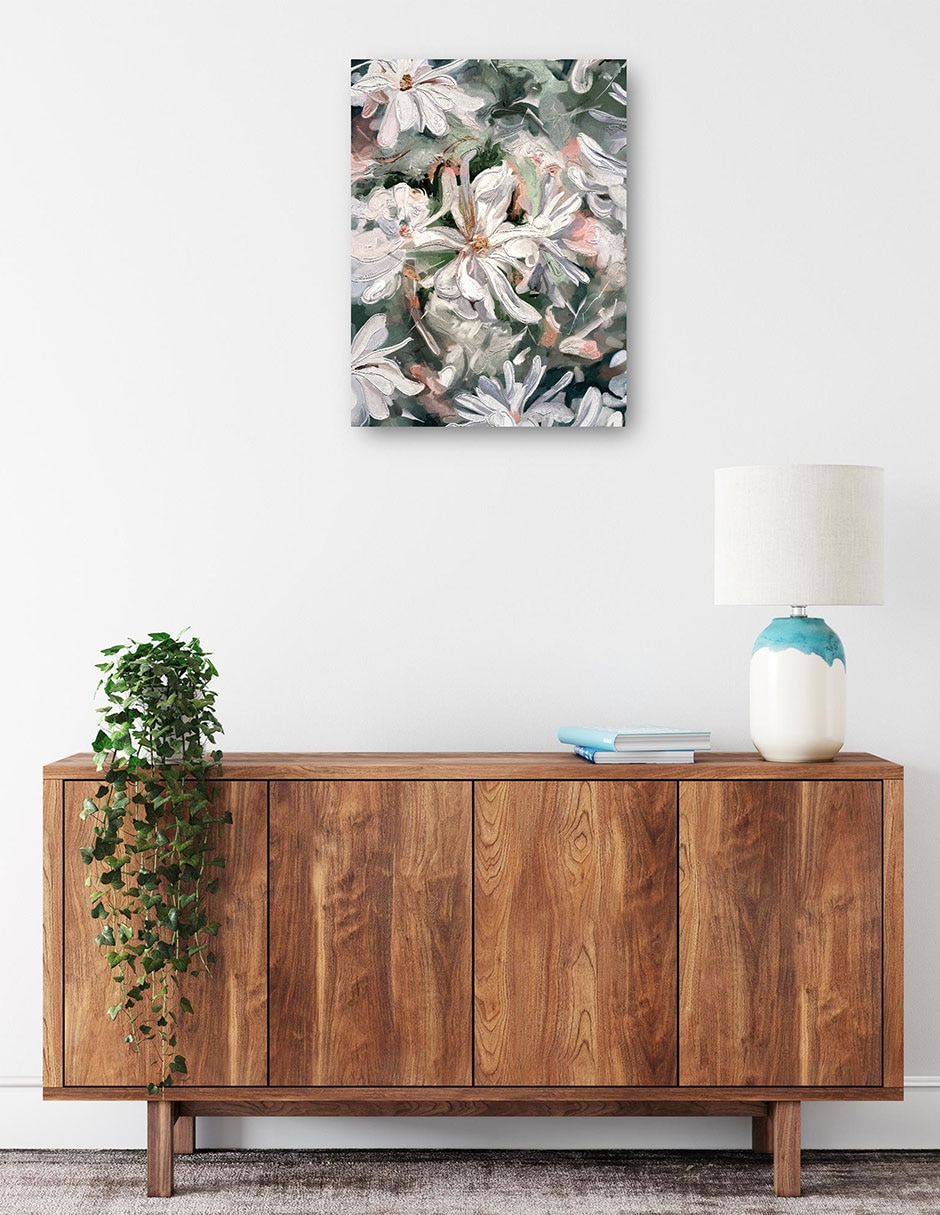 Cuadro decorativo Blancos De Jardín - Impresión En Lienzo técnica mixta Naturaleza 2