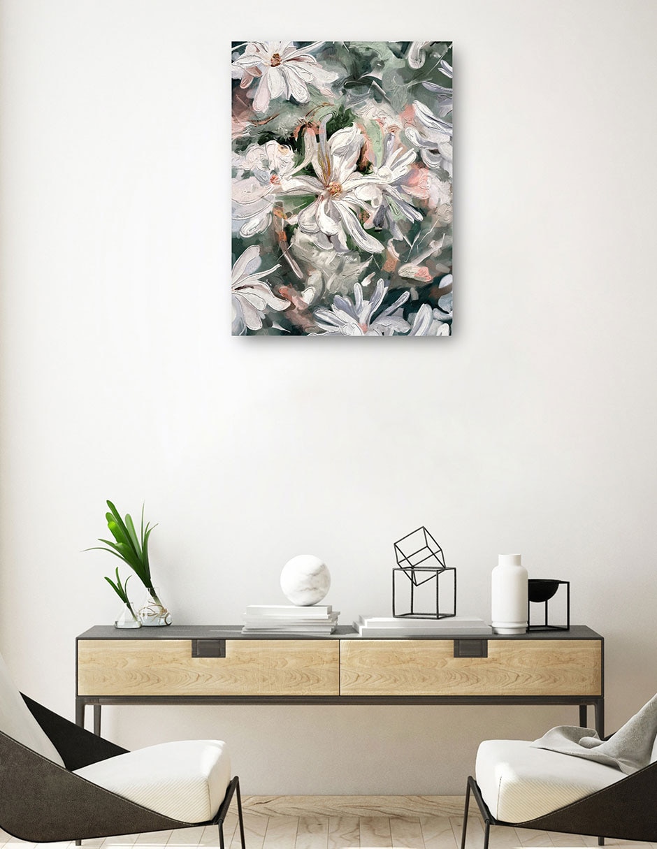 Cuadro decorativo Blancos De Jardín - Impresión En Lienzo técnica mixta Naturaleza 3