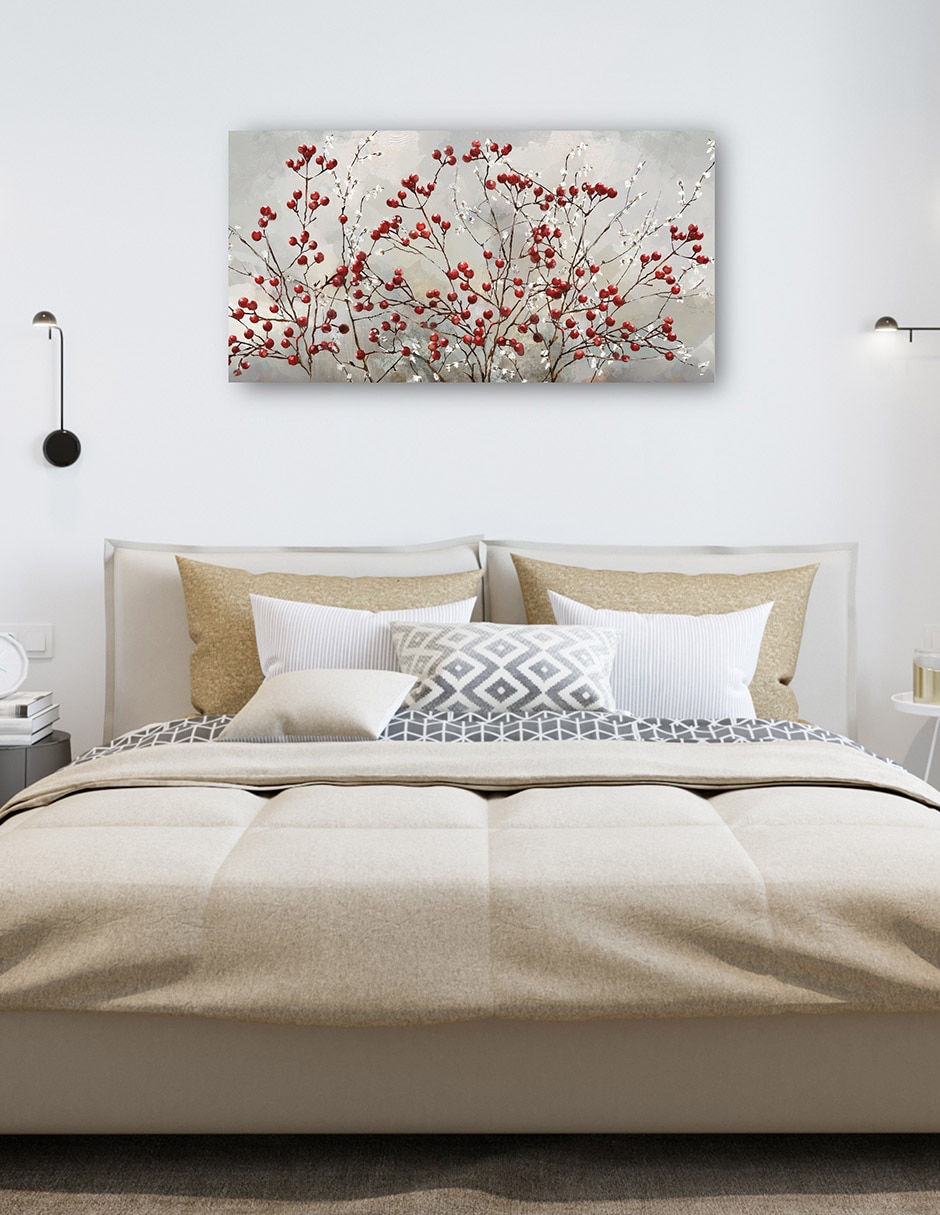 Cuadro decorativo Bayas De Invierno - Impresión En Lienzo técnica mixta Naturaleza 6