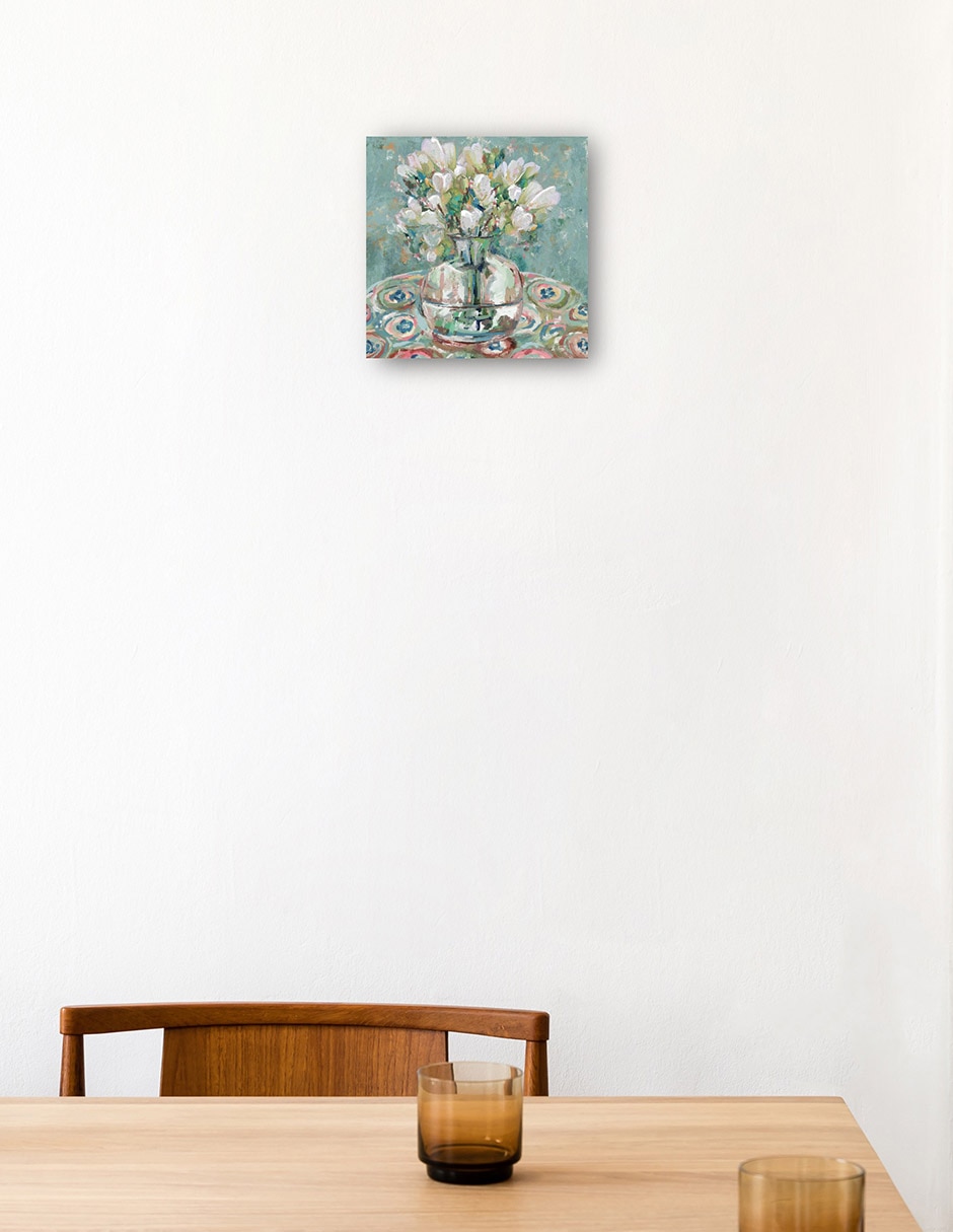 Cuadro decorativo Barcelona Blues - Impresión En Lienzo técnica mixta Floreros 2