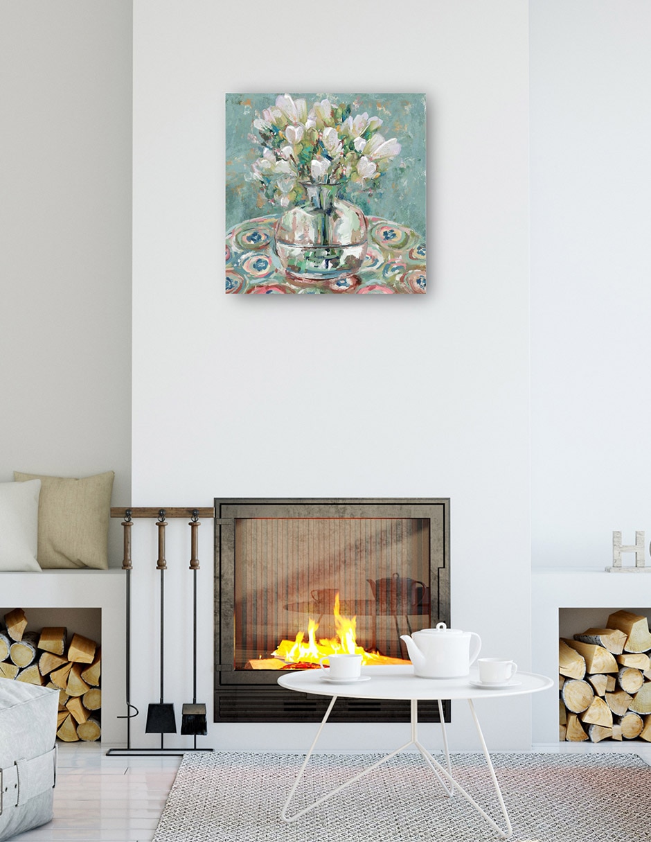 Cuadro decorativo Barcelona Blues - Impresión En Lienzo técnica mixta Floreros 5