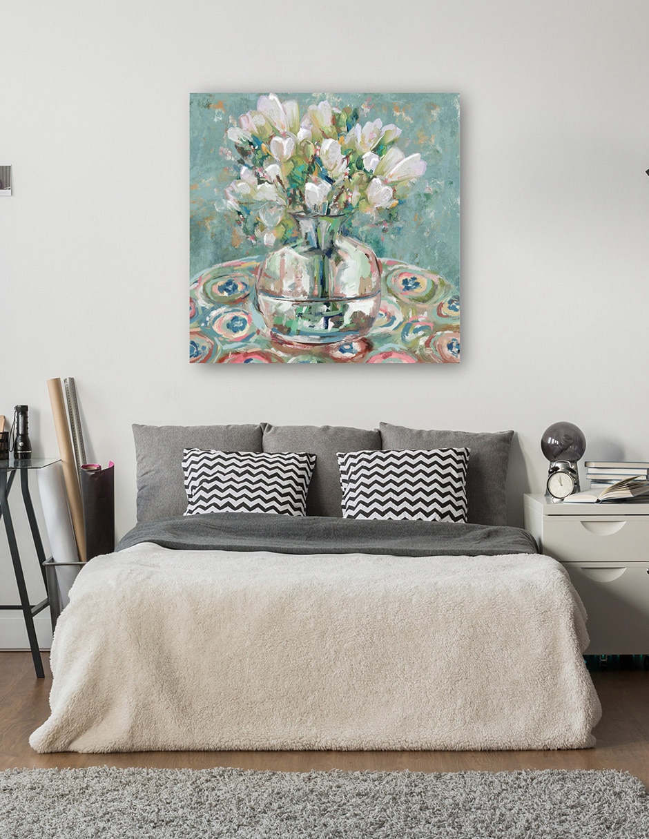 Cuadro decorativo Barcelona Blues - Impresión En Lienzo técnica mixta Floreros 6