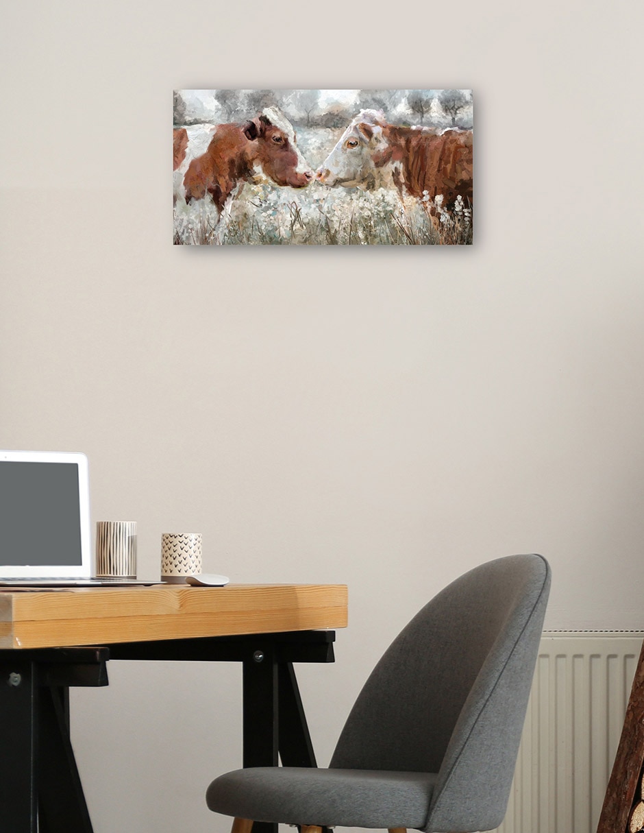 Cuadro decorativo Beso De Vaca - Impresión En Lienzo técnica mixta Primavera 2