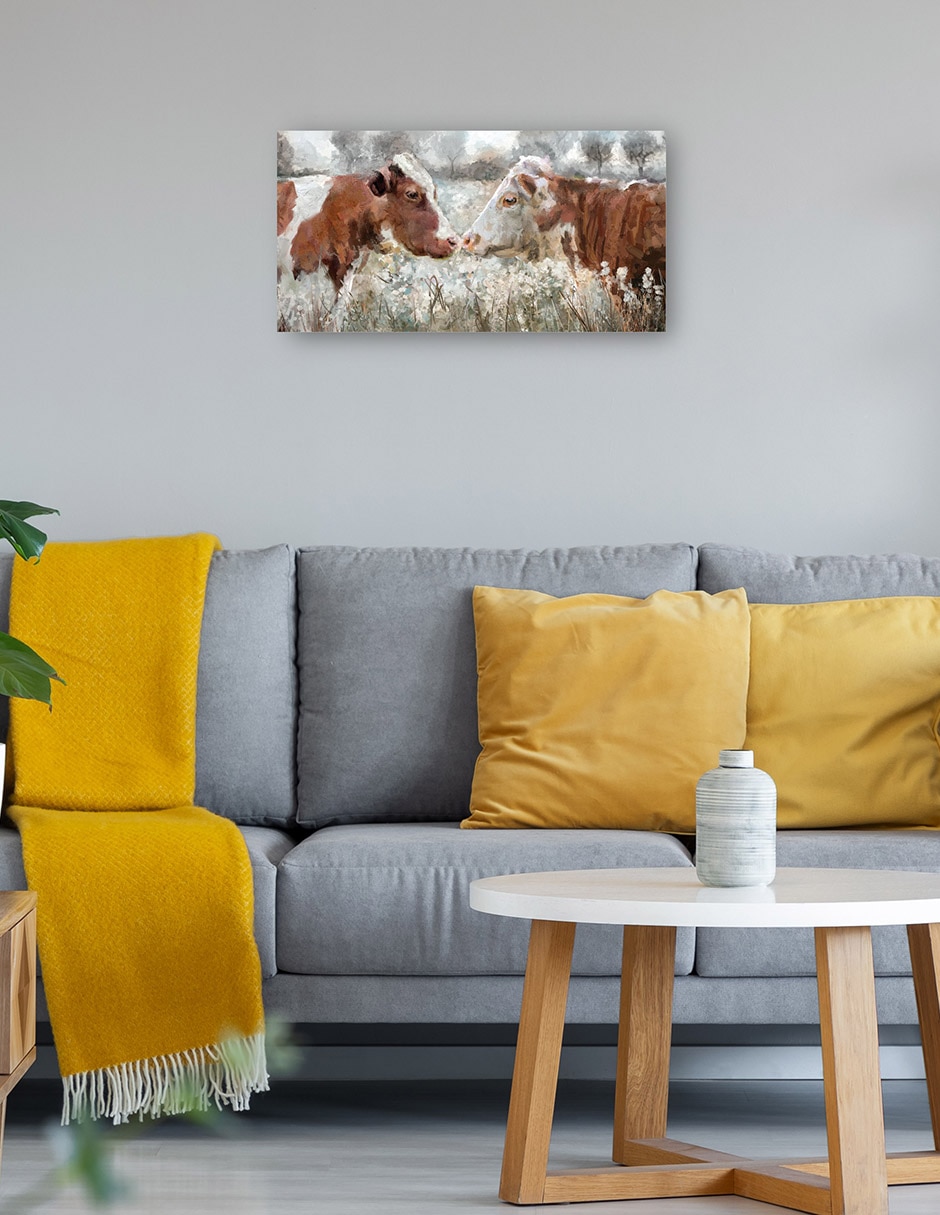 Cuadro decorativo Beso De Vaca - Impresión En Lienzo técnica mixta Primavera 4