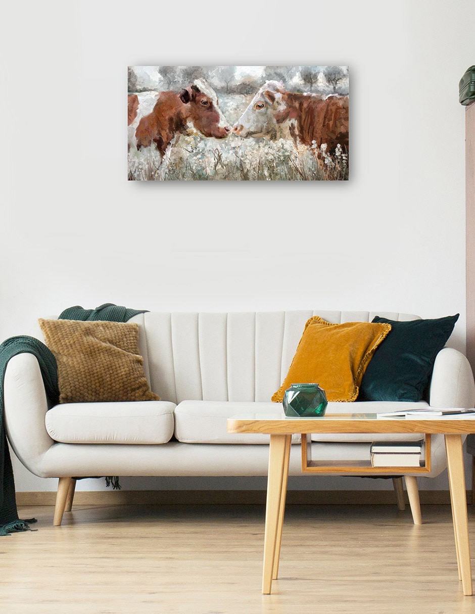 Cuadro decorativo Beso De Vaca - Impresión En Lienzo técnica mixta Primavera 5