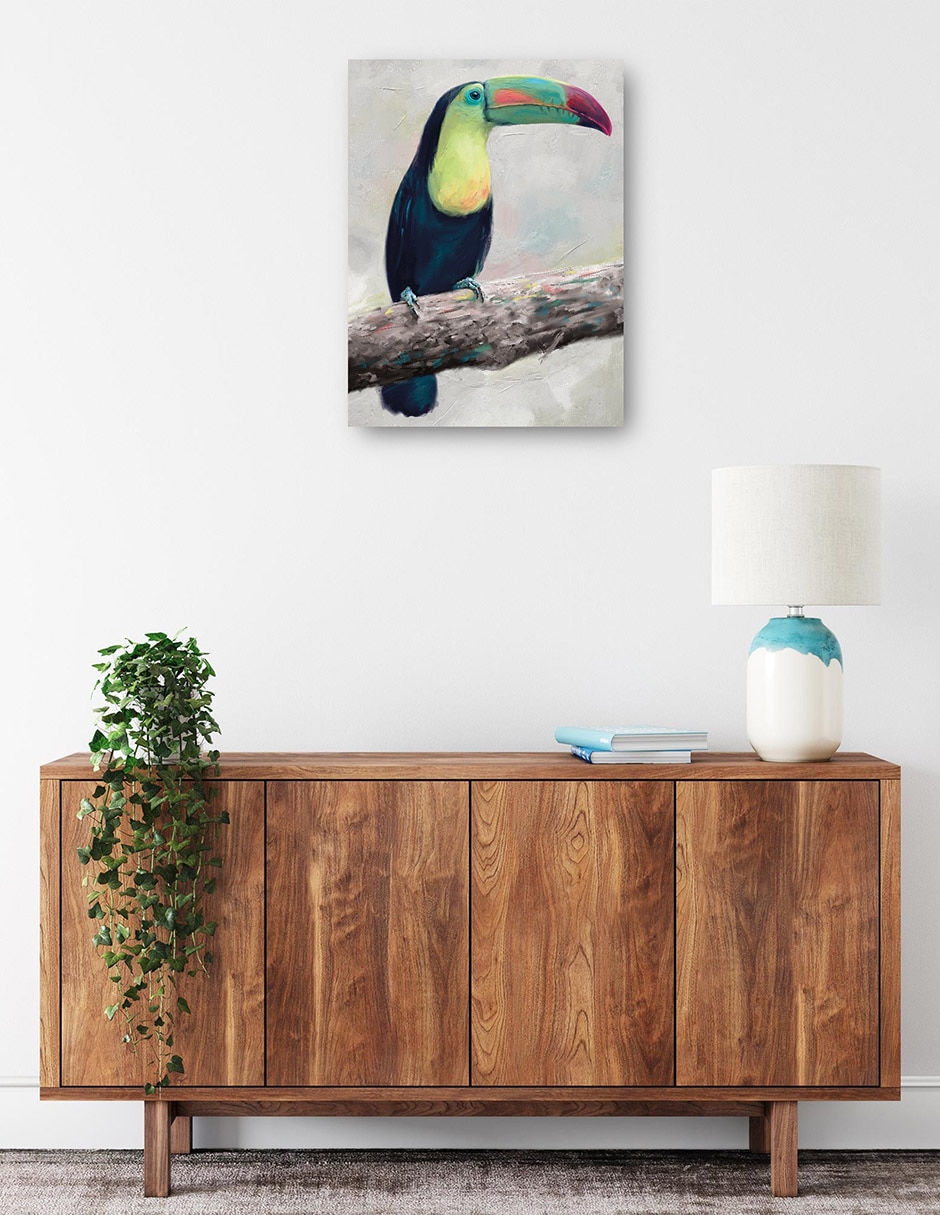 Cuadro decorativo Aviario De La Isla I - Impresión En Lienzo técnica mixta Vida Silvestre 2