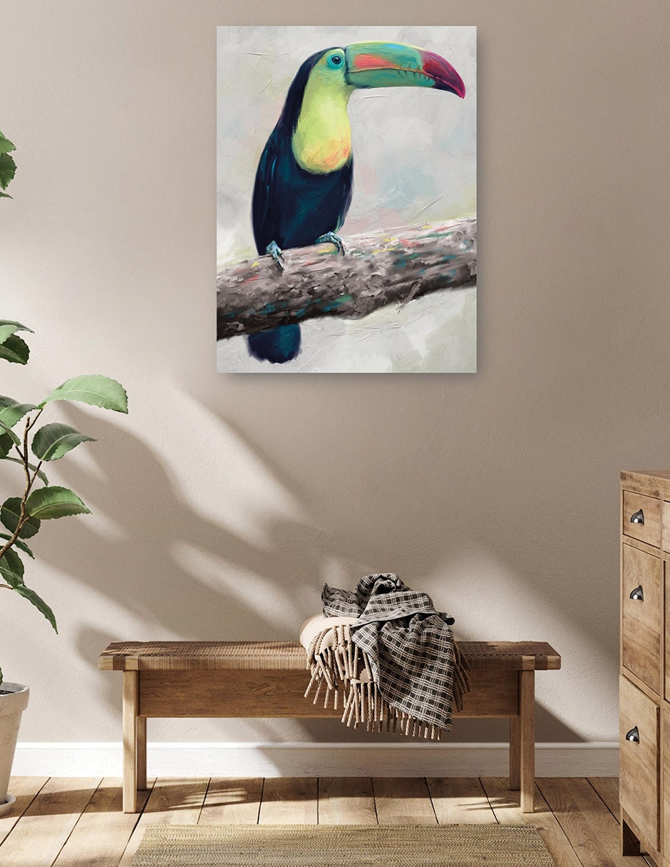 Cuadro decorativo Aviario De La Isla I - Impresión En Lienzo técnica mixta Vida Silvestre 5