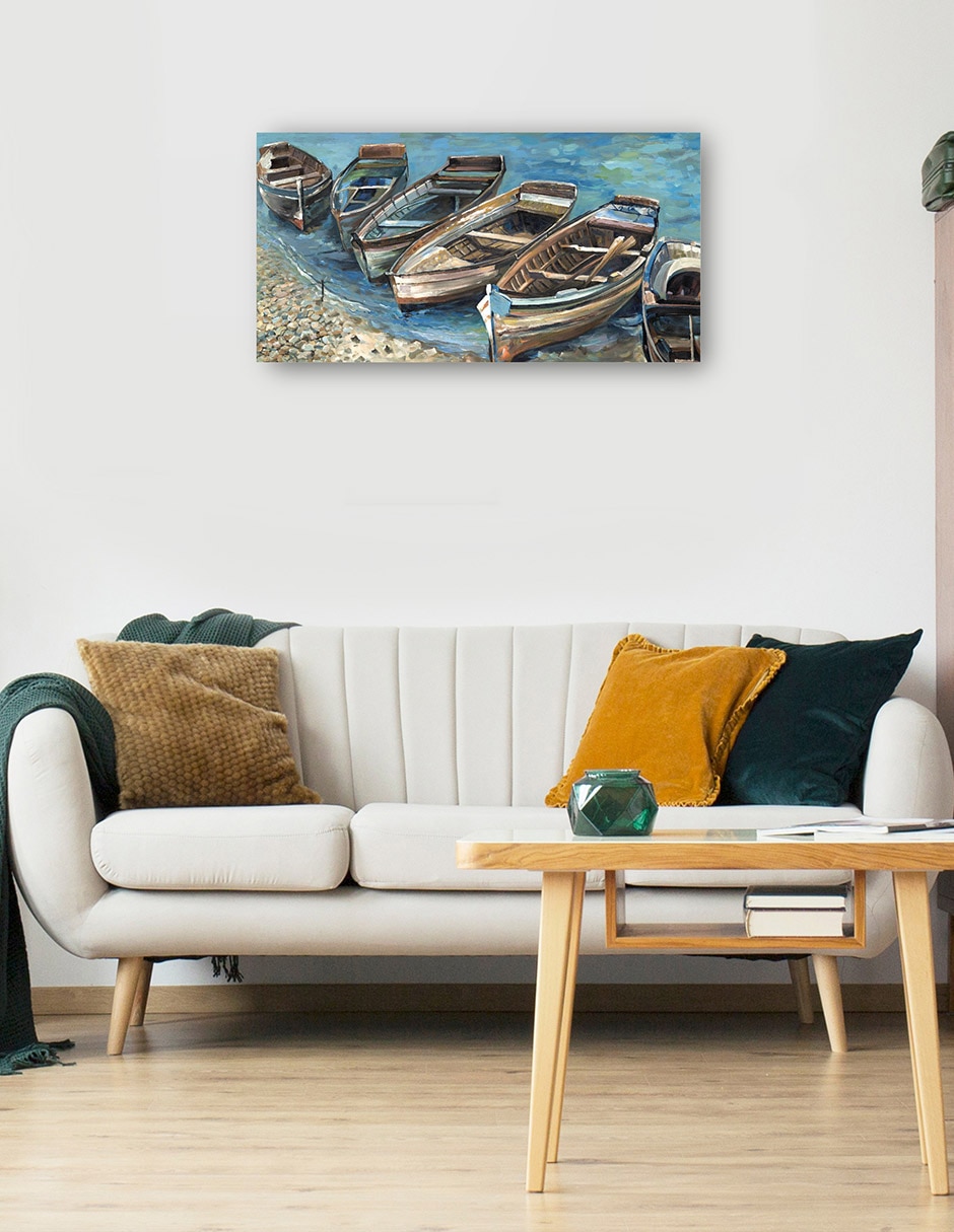 Cuadro decorativo Barcos Varados Ii - Impresión En Lienzo técnica mixta Navegación 5