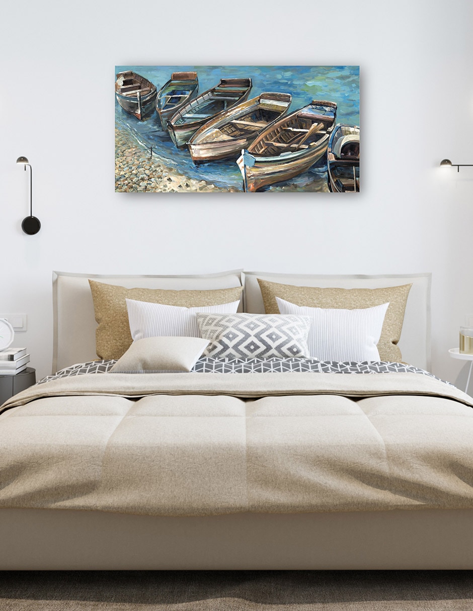 Cuadro decorativo Barcos Varados Ii - Impresión En Lienzo técnica mixta Navegación 6