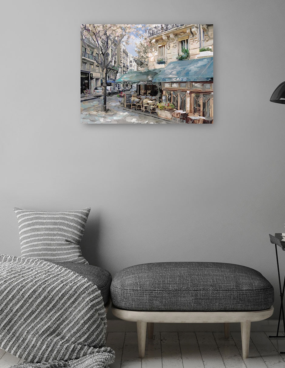 Cuadro decorativo Bistro De París I - Impresión En Lienzo técnica mixta Café 4