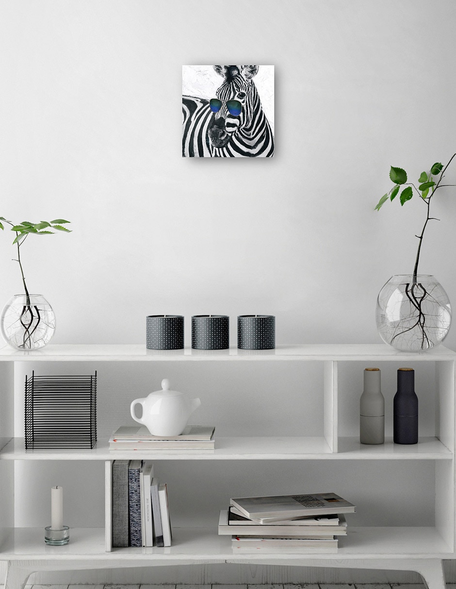 Cuadro decorativo Azul Soleado - Impresión En Lienzo técnica mixta Vida Silvestre 2