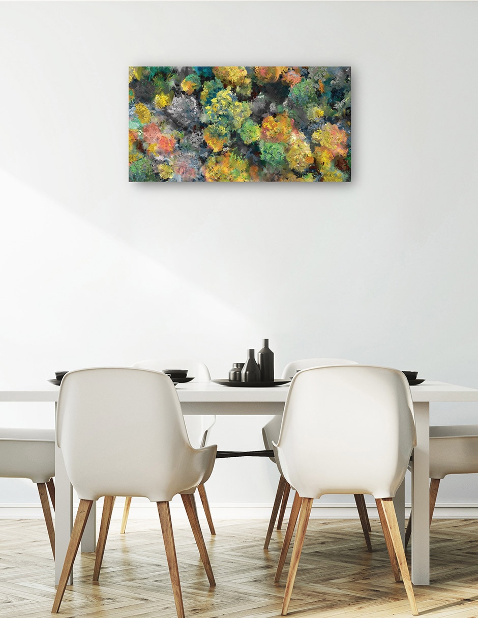 Cuadro decorativo Caja De Pinturas - Impresión En Lienzo técnica mixta Primavera 5