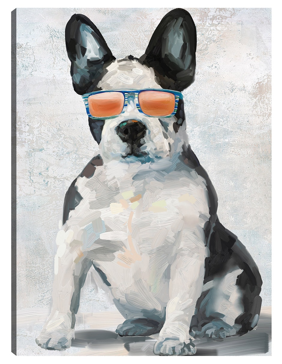 Cuadro decorativo Cachorros Sombríos I - Impresión En Lienzo técnica mixta Animales Domésticos Cuadro decorativo Cachorros Sombríos I - Impresión En Lienzo técnica mixta Animales Domésticos