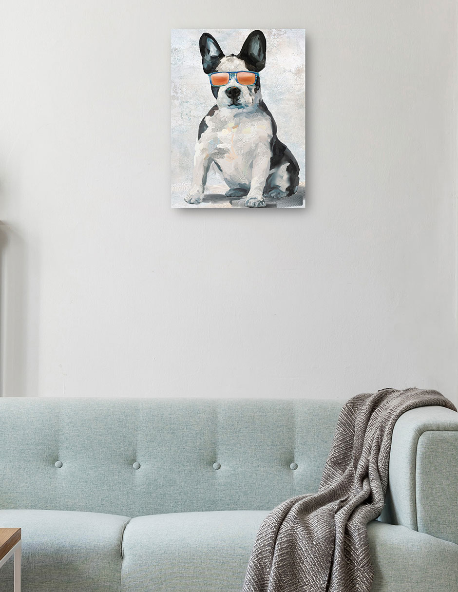 Cuadro decorativo Cachorros Sombríos I - Impresión En Lienzo técnica mixta Animales Domésticos 2