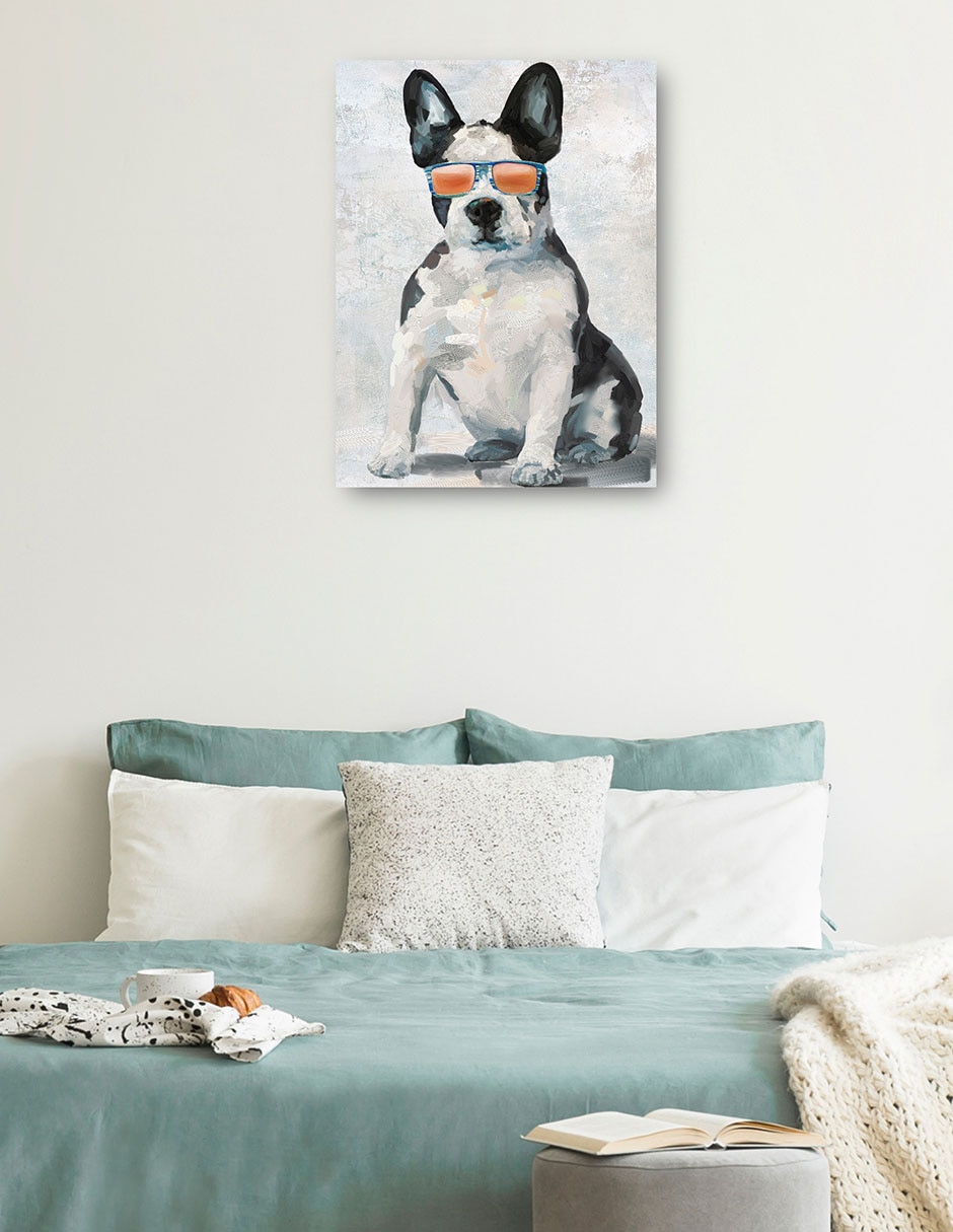 Cuadro decorativo Cachorros Sombríos I - Impresión En Lienzo técnica mixta Animales Domésticos 3