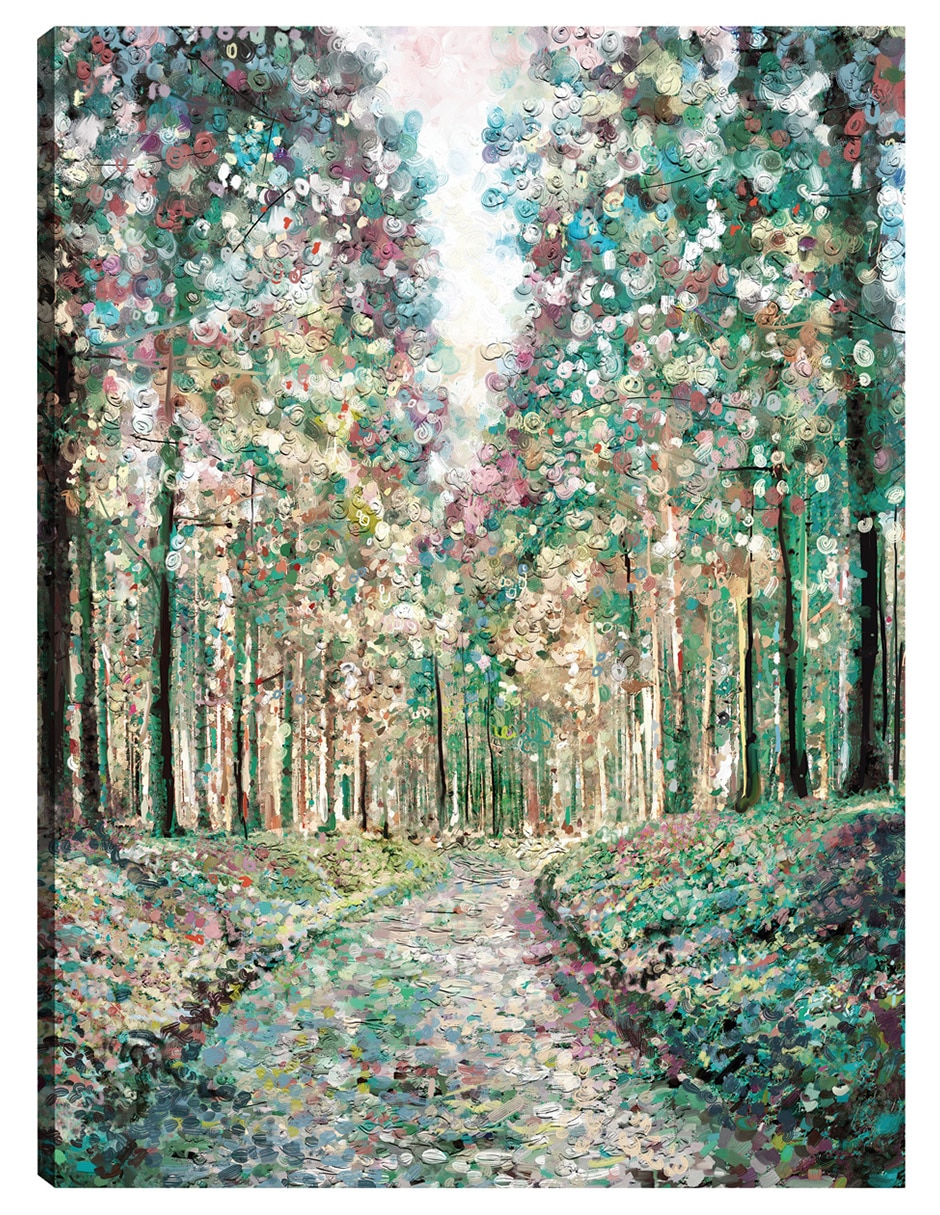 Cuadro decorativo Bosque De Fantasía - Impresión En Lienzo técnica mixta Bosques