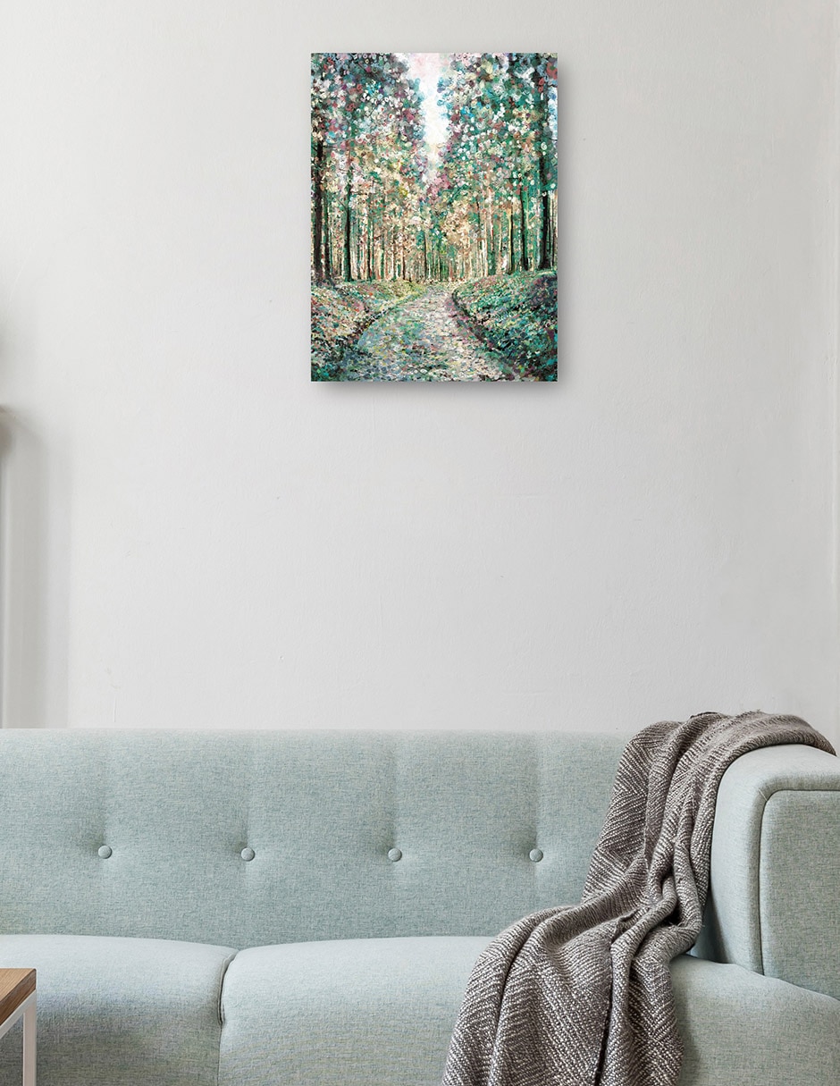 Cuadro decorativo Bosque De Fantasía - Impresión En Lienzo técnica mixta Bosques 2
