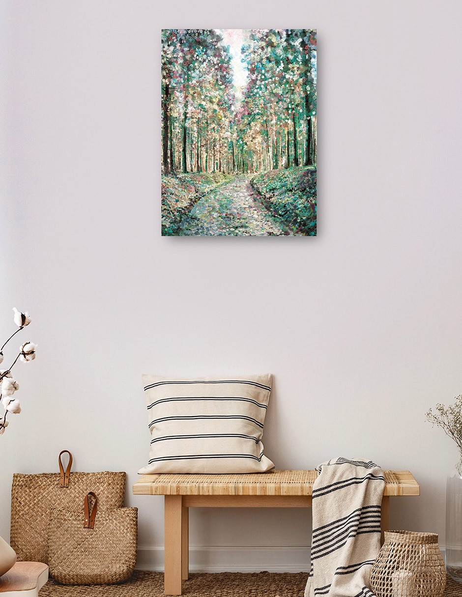 Cuadro decorativo Bosque De Fantasía - Impresión En Lienzo técnica mixta Bosques 3