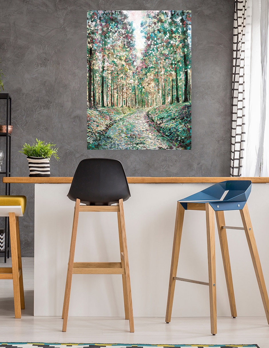 Cuadro decorativo Bosque De Fantasía - Impresión En Lienzo técnica mixta Bosques 5
