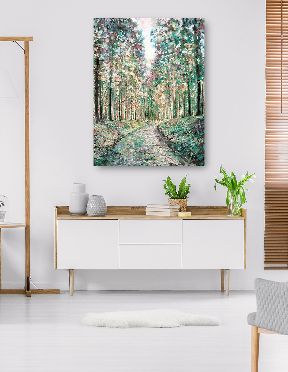 Cuadro decorativo Bosque De Fantasía - Impresión En Lienzo técnica mixta Bosques 6