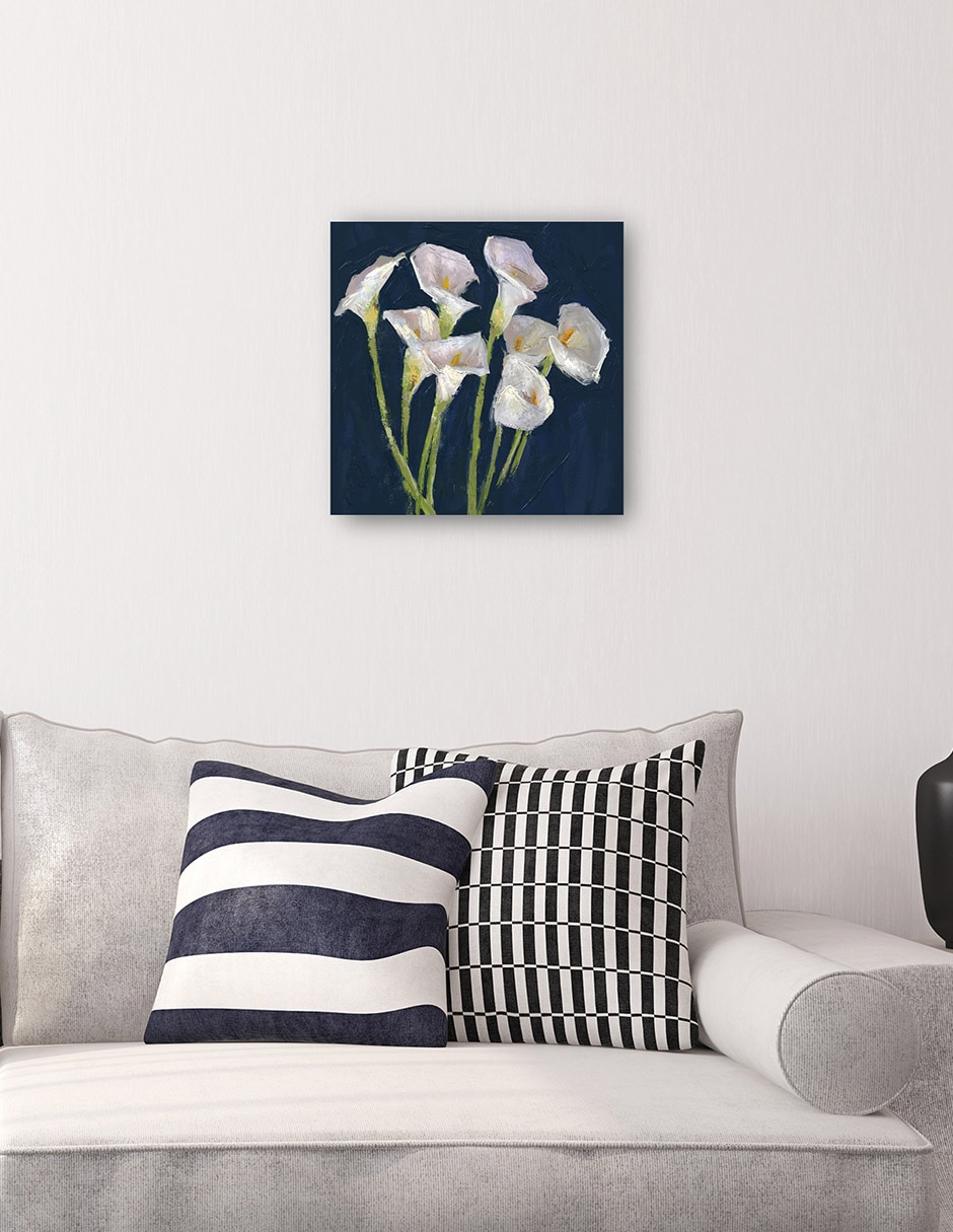 Cuadro decorativo Callas En Azul - Impresión En Lienzo técnica mixta Primavera 4