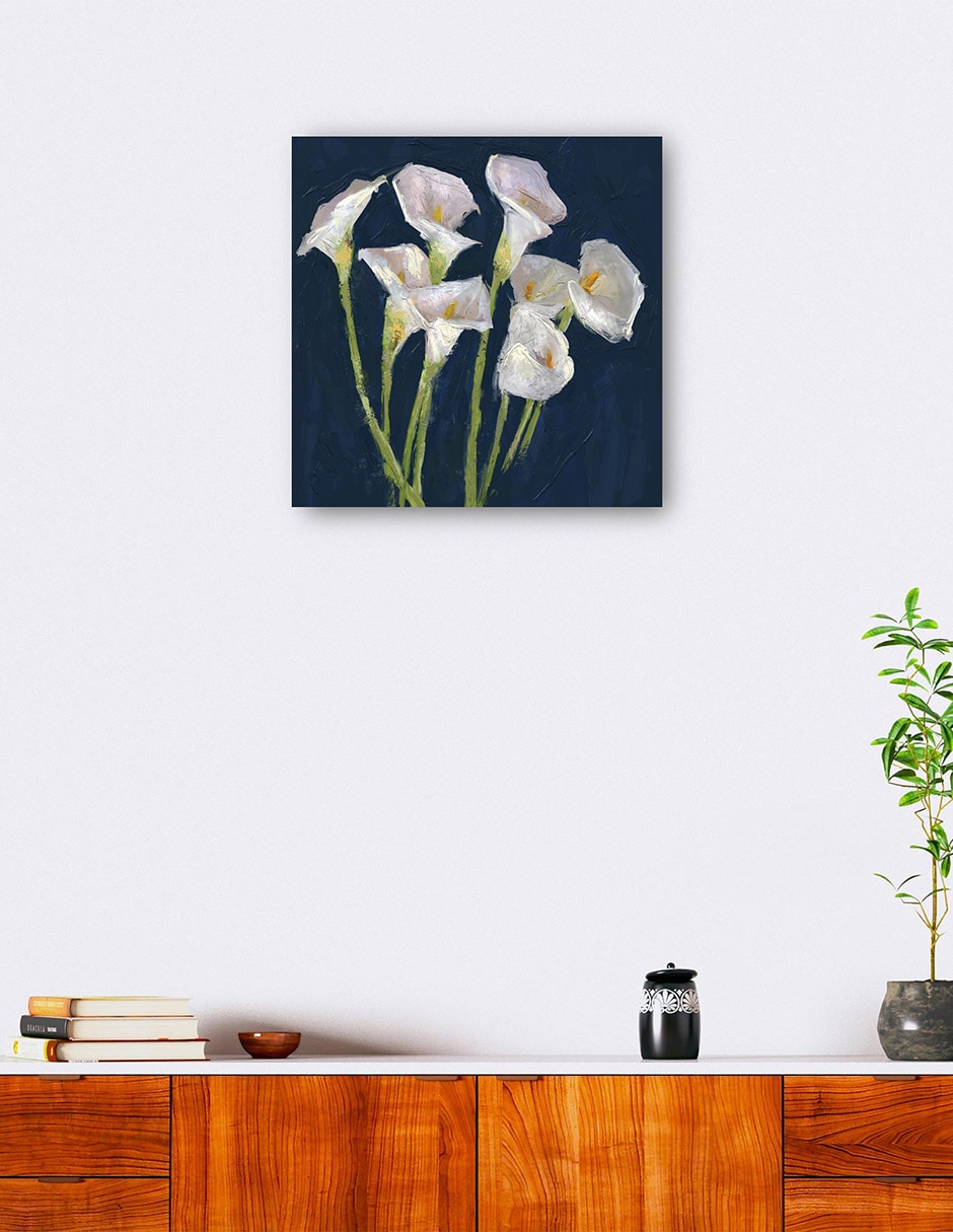 Cuadro decorativo Callas En Azul - Impresión En Lienzo técnica mixta Primavera 6