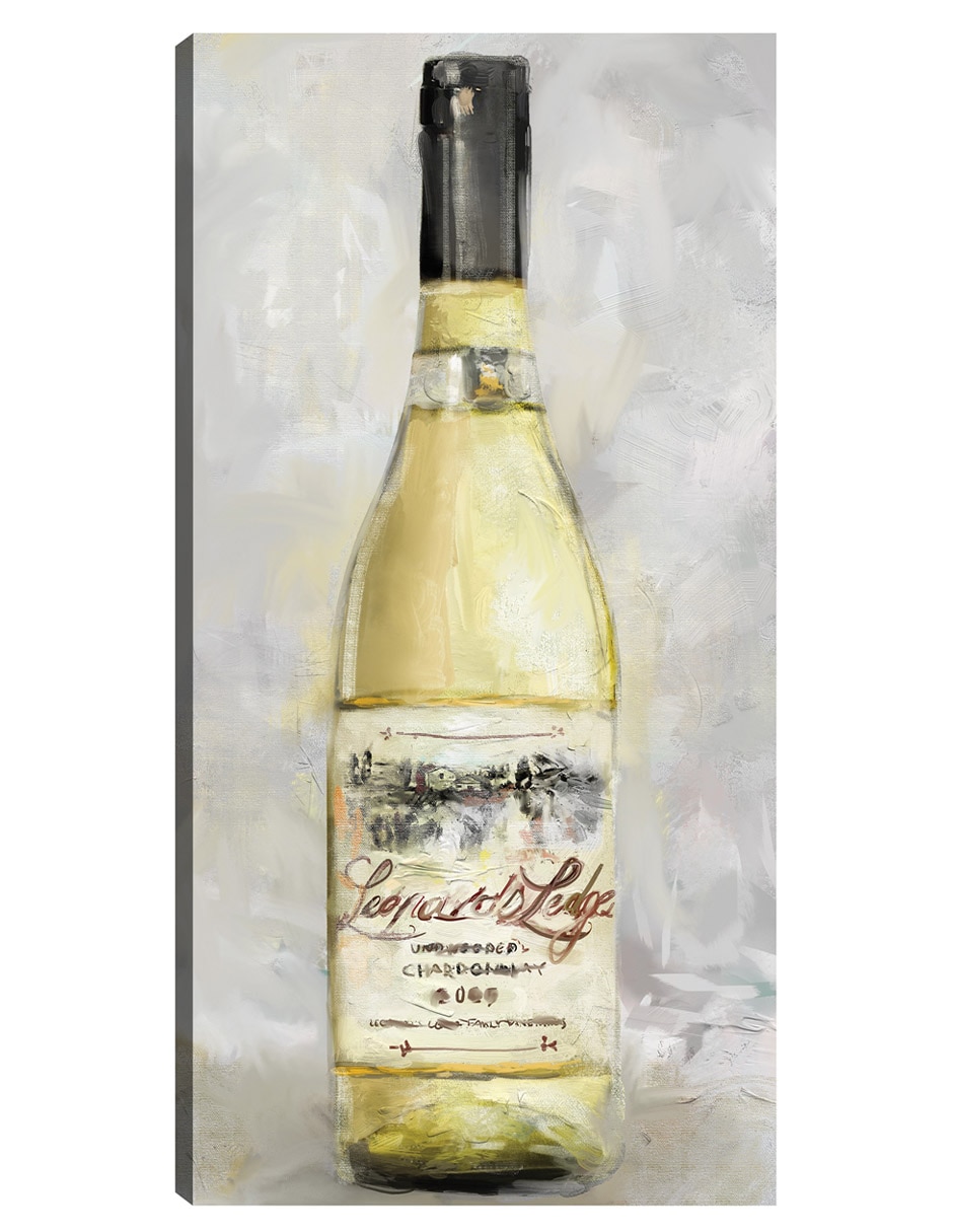 Cuadro decorativo Botella De Blanco - Impresión En Lienzo técnica mixta Playas Cuadro decorativo Botella De Blanco - Impresión En Lienzo técnica mixta Playas