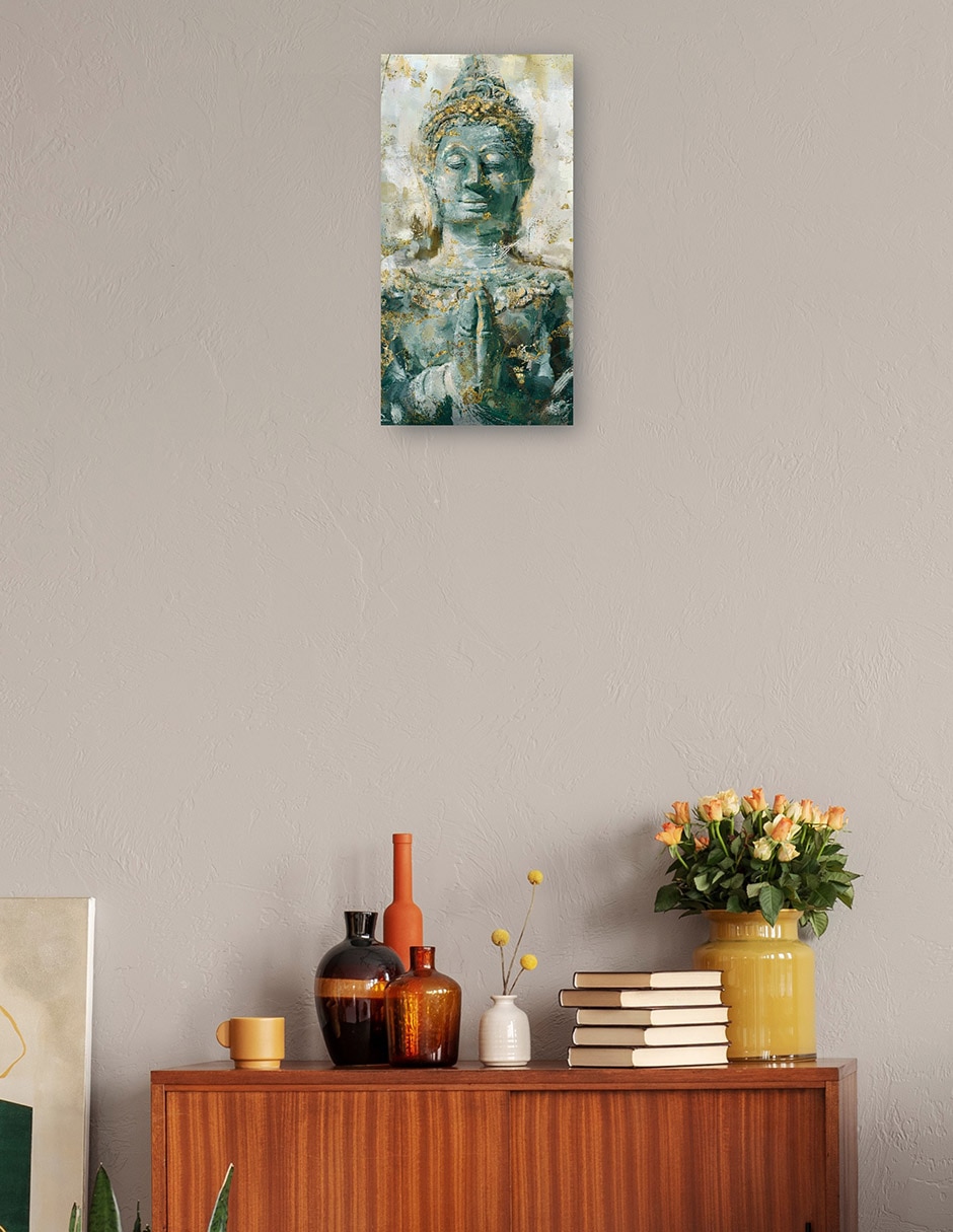 Cuadro decorativo Buda - Impresión En Lienzo técnica mixta Primavera 3