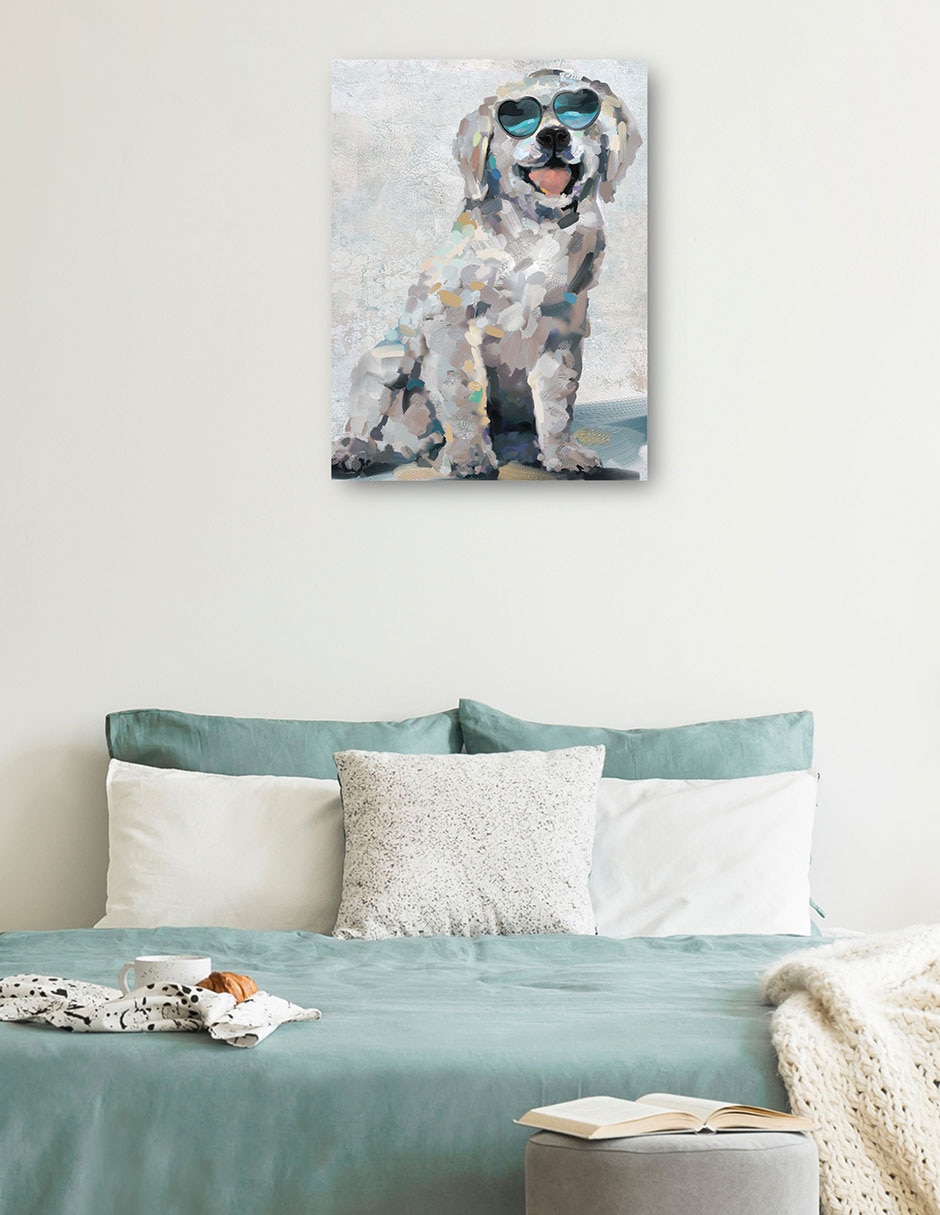 Cuadro decorativo Cachorros Sombríos Iii - Impresión En Lienzo técnica mixta Animales Domésticos 3