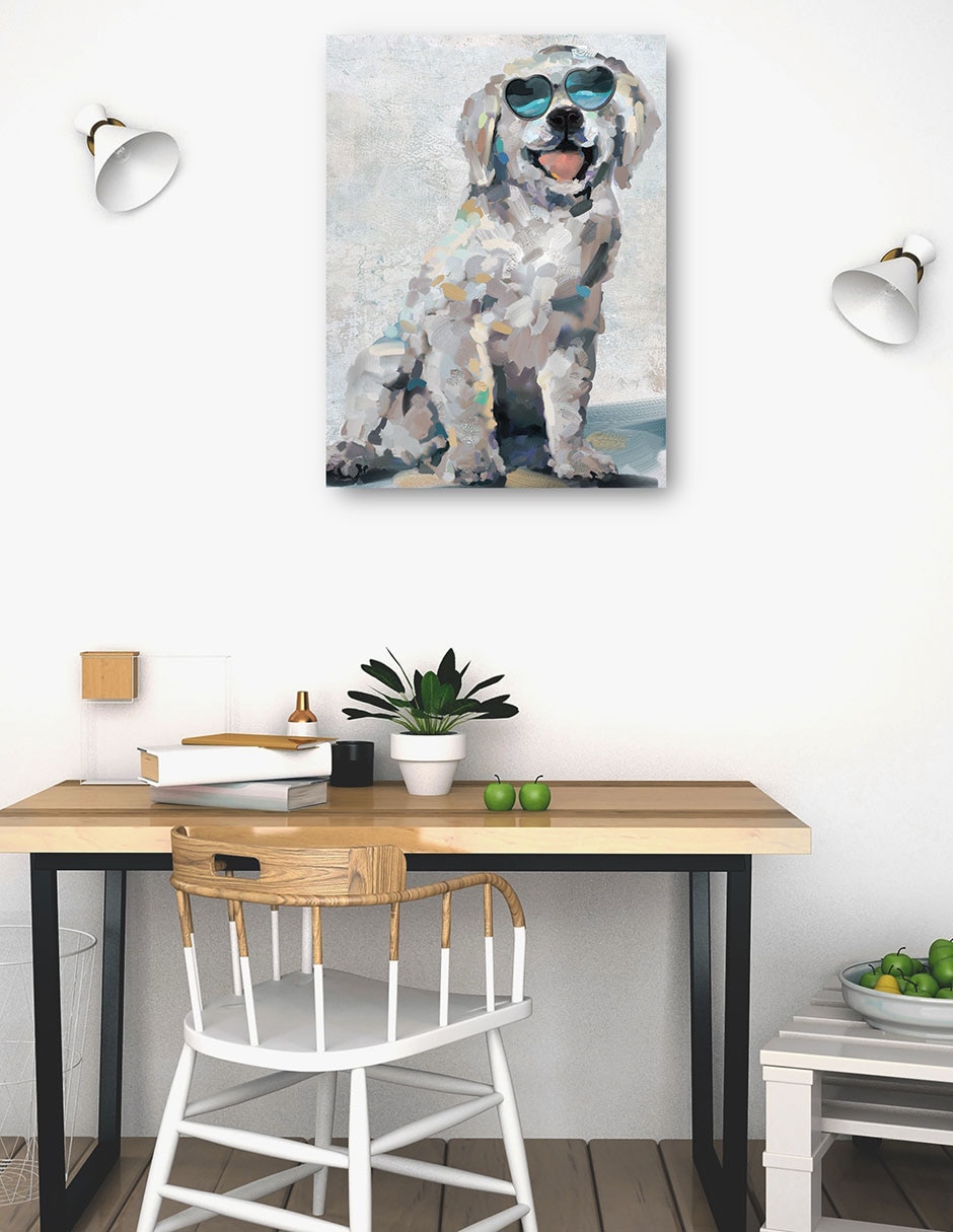 Cuadro decorativo Cachorros Sombríos Iii - Impresión En Lienzo técnica mixta Animales Domésticos 4