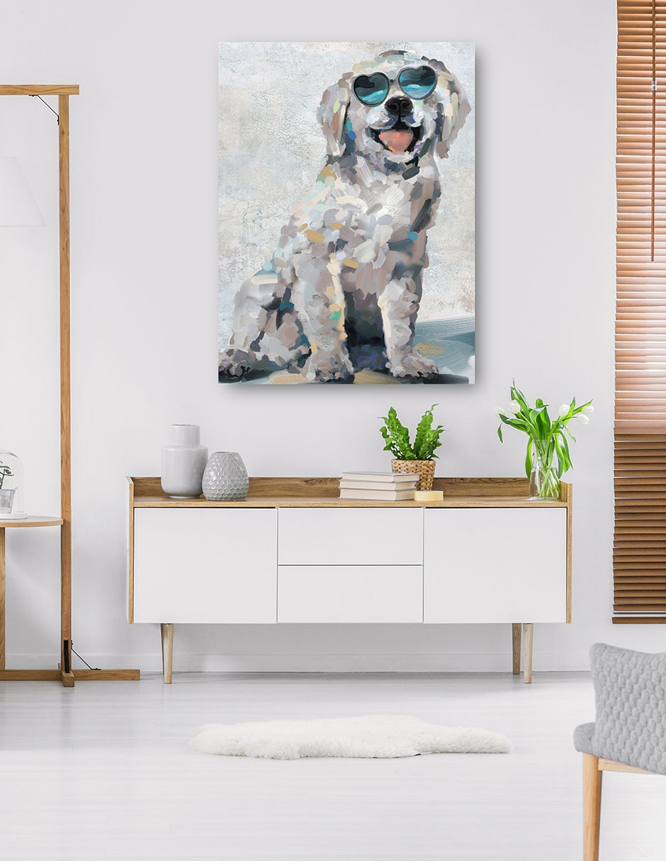 Cuadro decorativo Cachorros Sombríos Iii - Impresión En Lienzo técnica mixta Animales Domésticos 6