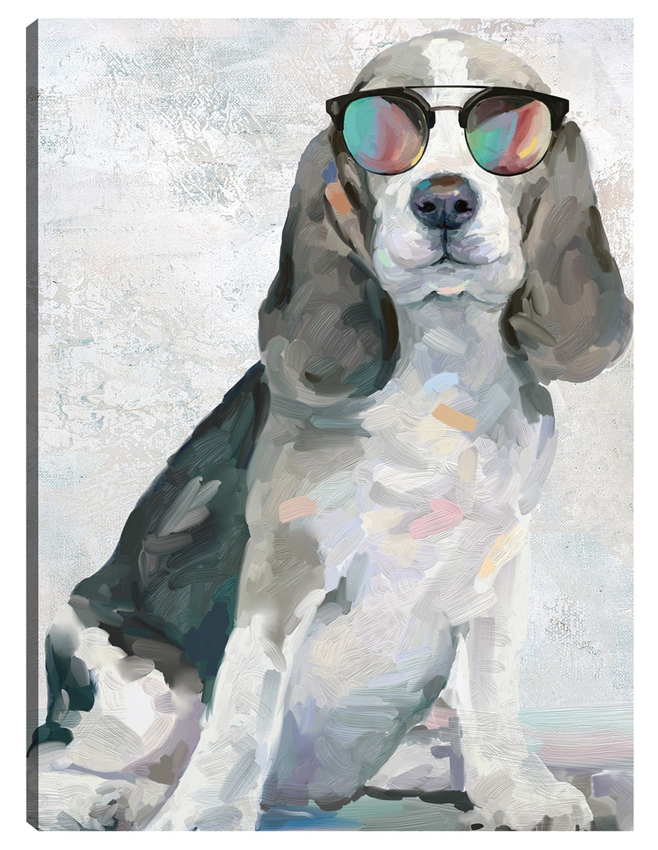 Cuadro decorativo Cachorros Sombríos Iv - Impresión En Lienzo técnica mixta Animales Domésticos Cuadro decorativo Cachorros Sombríos Iv - Impresión En Lienzo técnica mixta Animales Domésticos