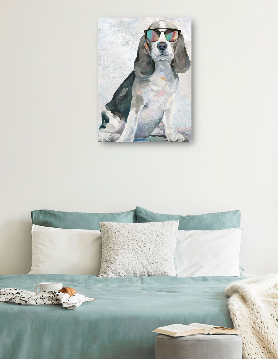 Cuadro decorativo Cachorros Sombríos Iv - Impresión En Lienzo técnica mixta Animales Domésticos 3