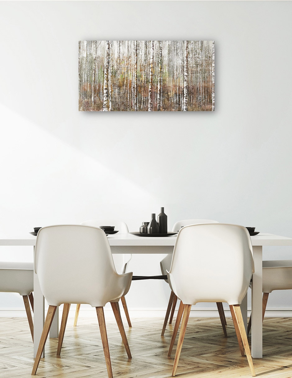 Cuadro decorativo Bosque De Abedules - Impresión En Lienzo técnica mixta Bosques 5