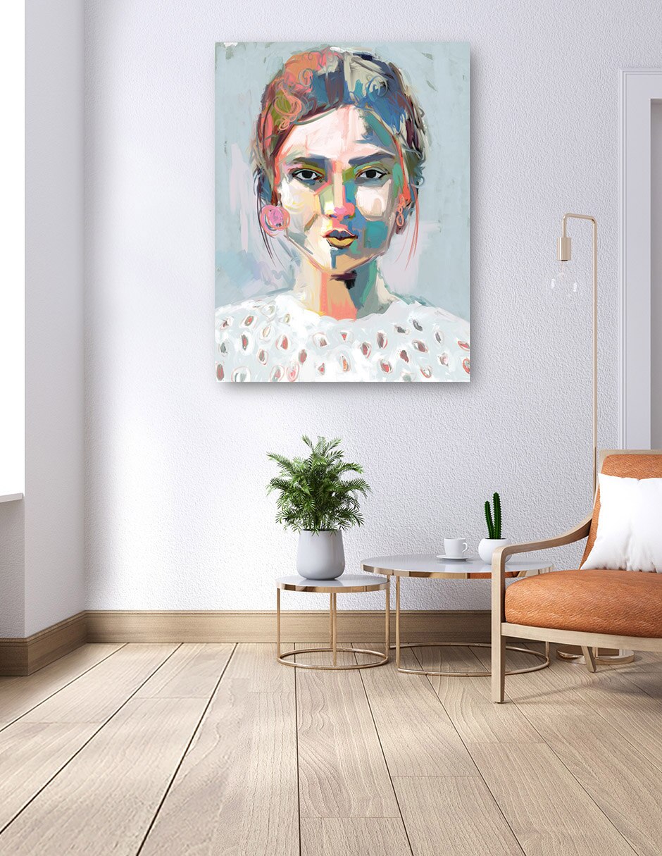 Cuadro decorativo Cara A Cara Ii - Impresión En Lienzo técnica mixta Gente 4