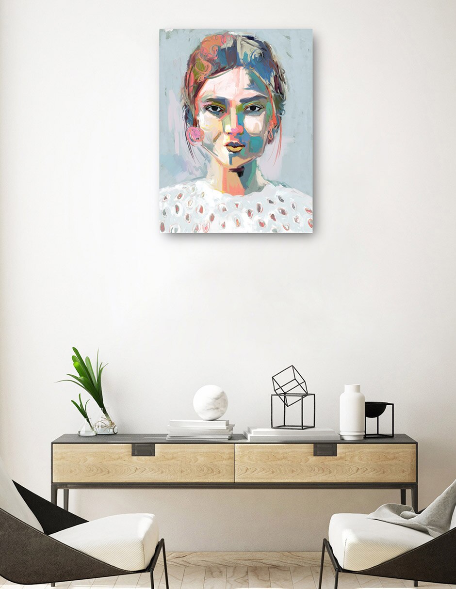 Cuadro decorativo Cara A Cara Ii - Impresión En Lienzo técnica mixta Gente 7